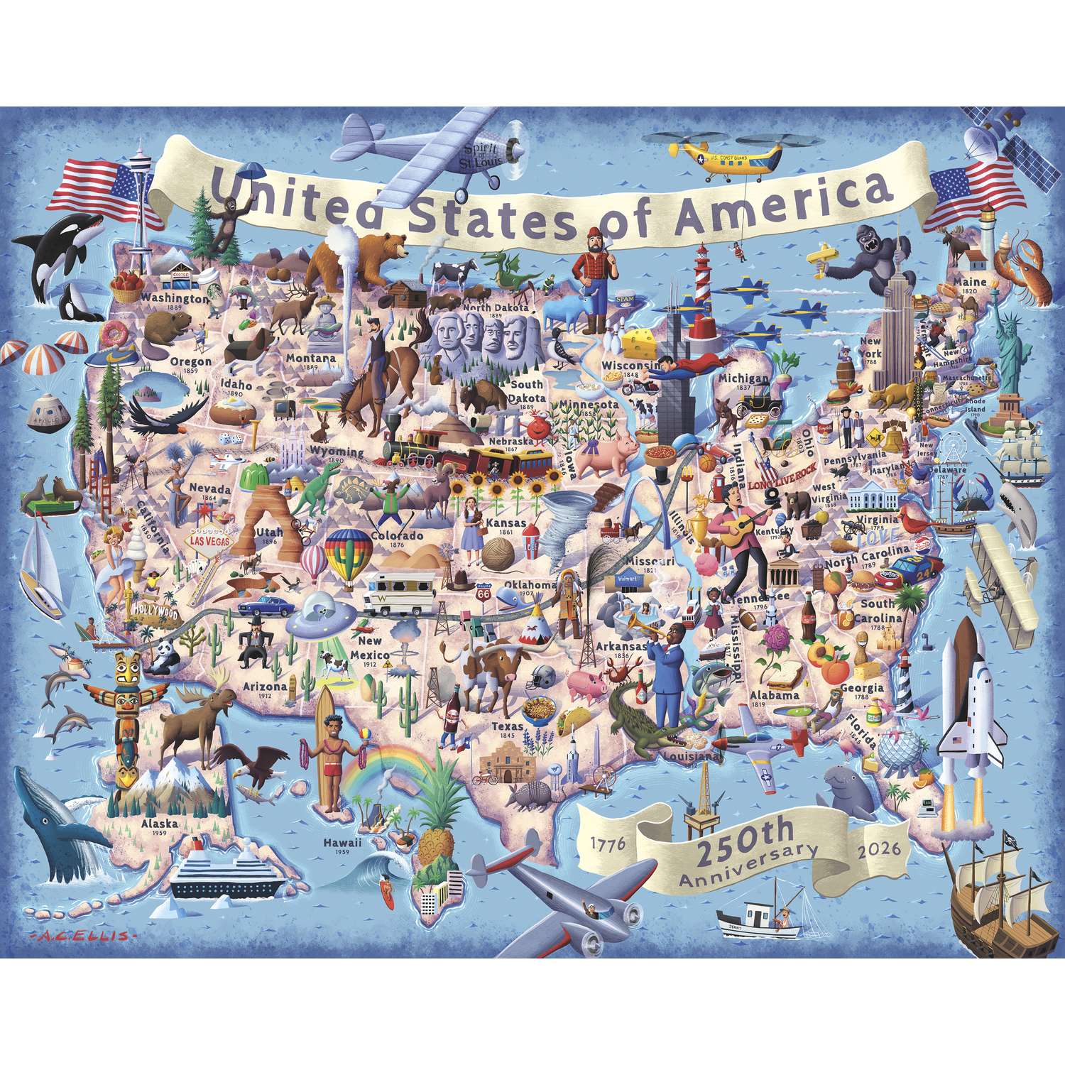 America the Beautiful - 250th Anniversary | 500 Piece