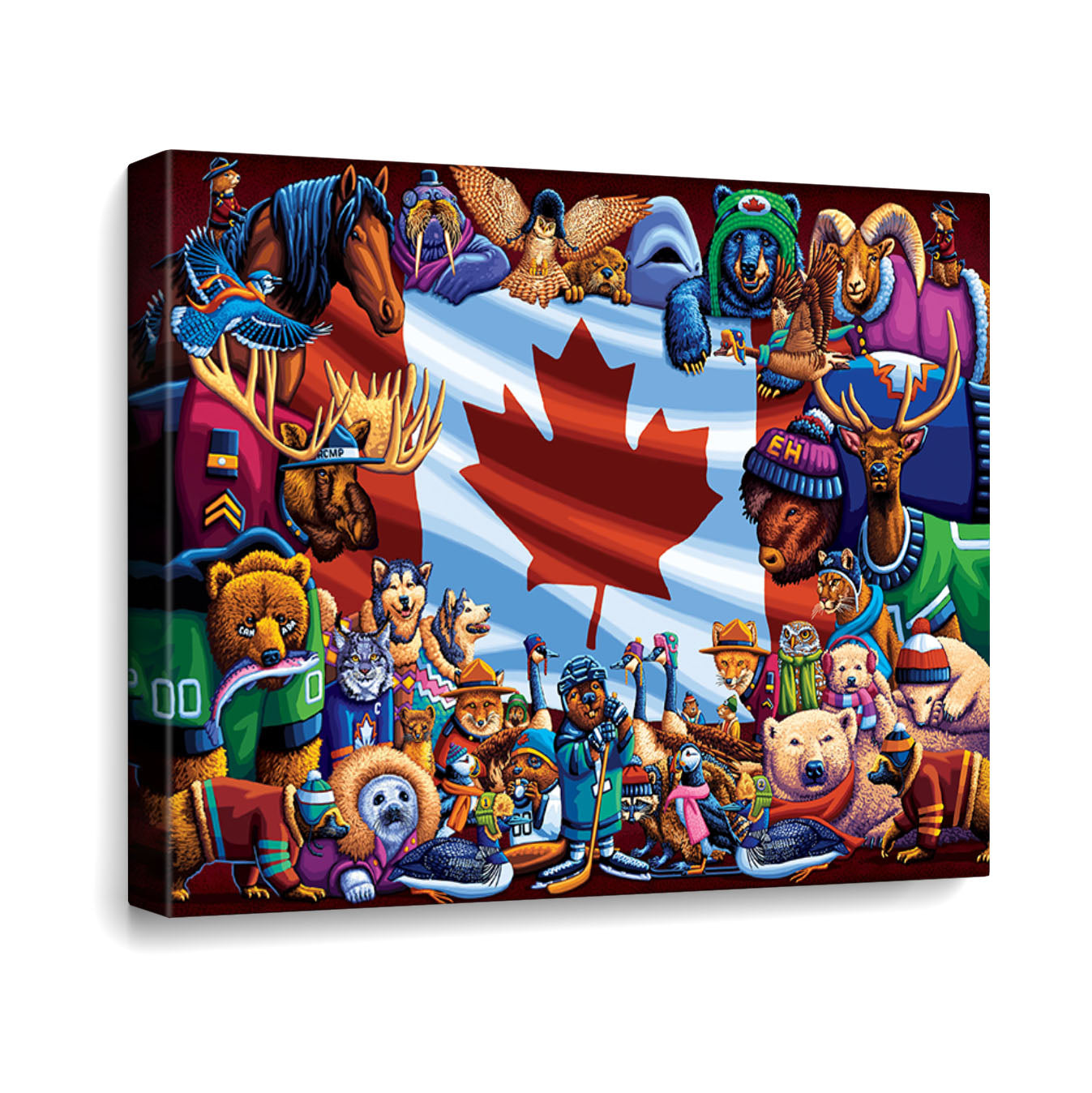 Animals of Canada Canvas Gallery Wrap