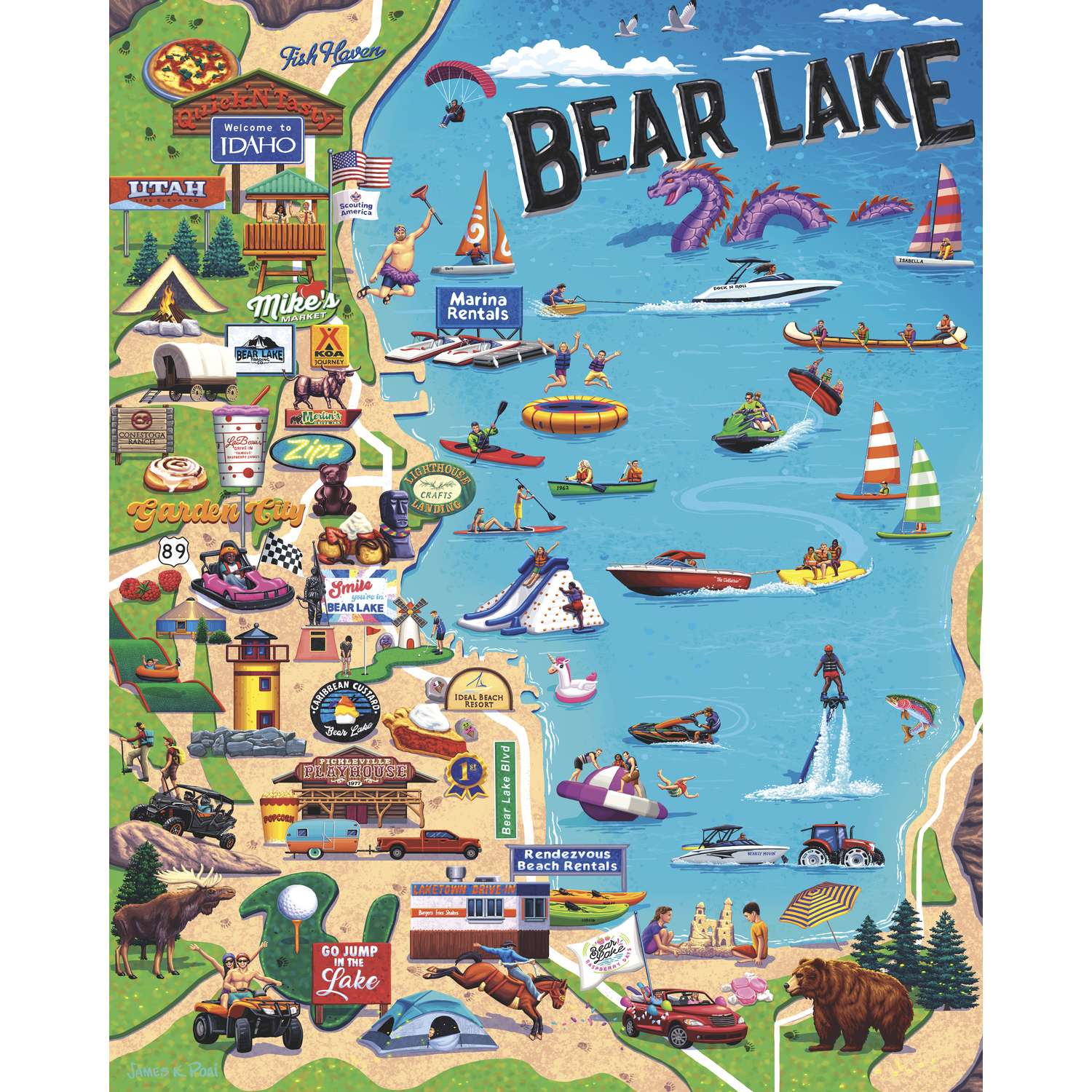 Bear Lake | 1000 Piece Boardwalk Jigsaw Puzzle