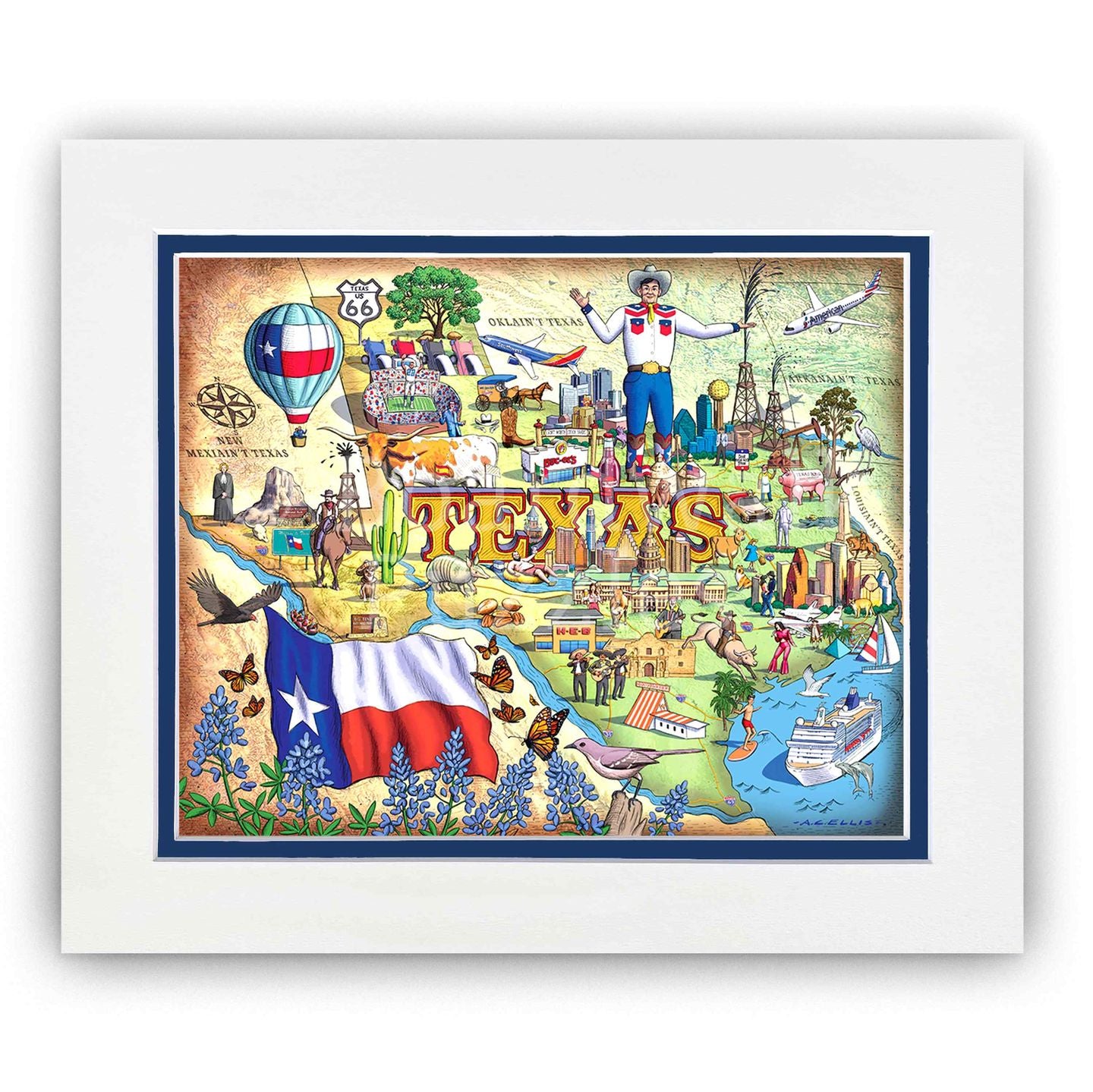 Big Texas - Boardwalk Fine Art