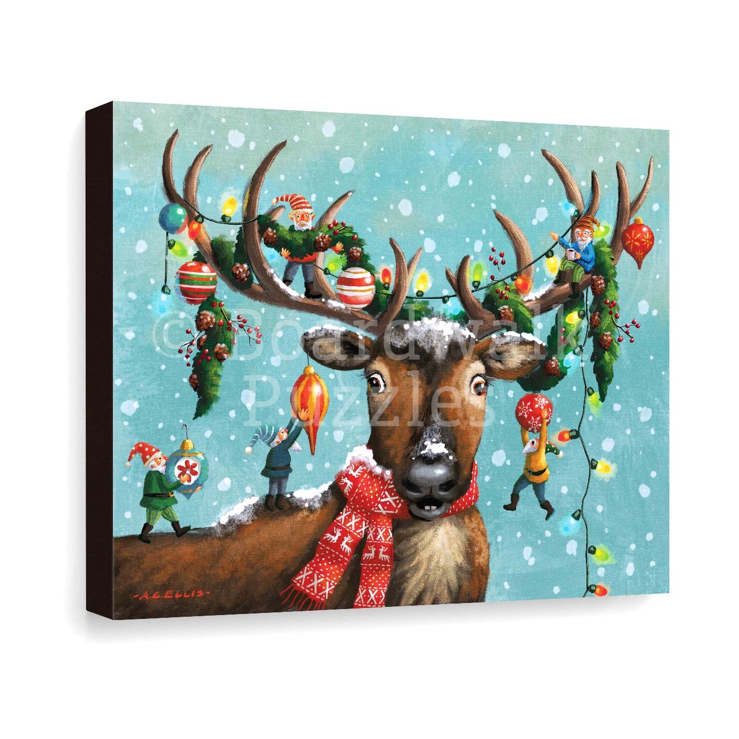 Christmas in the Antlers - Boardwalk Fine Art