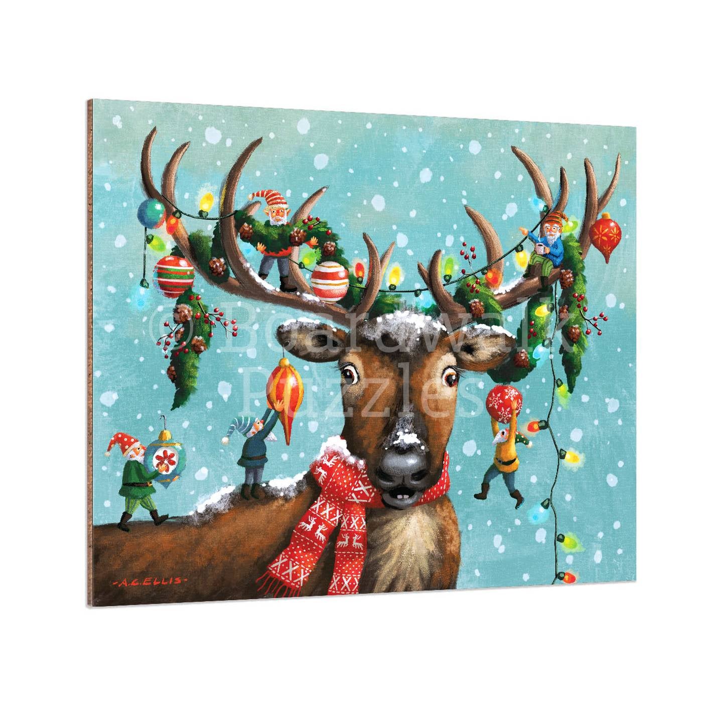 Christmas in the Antlers - Boardwalk Fine Art