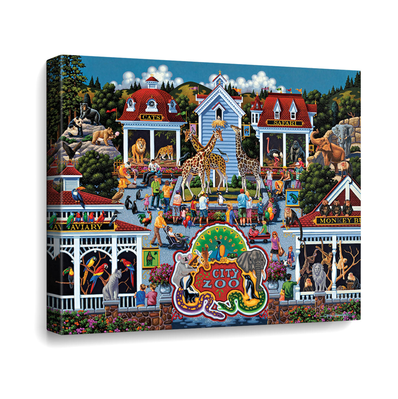 Day at the Zoo Canvas Gallery Wrap