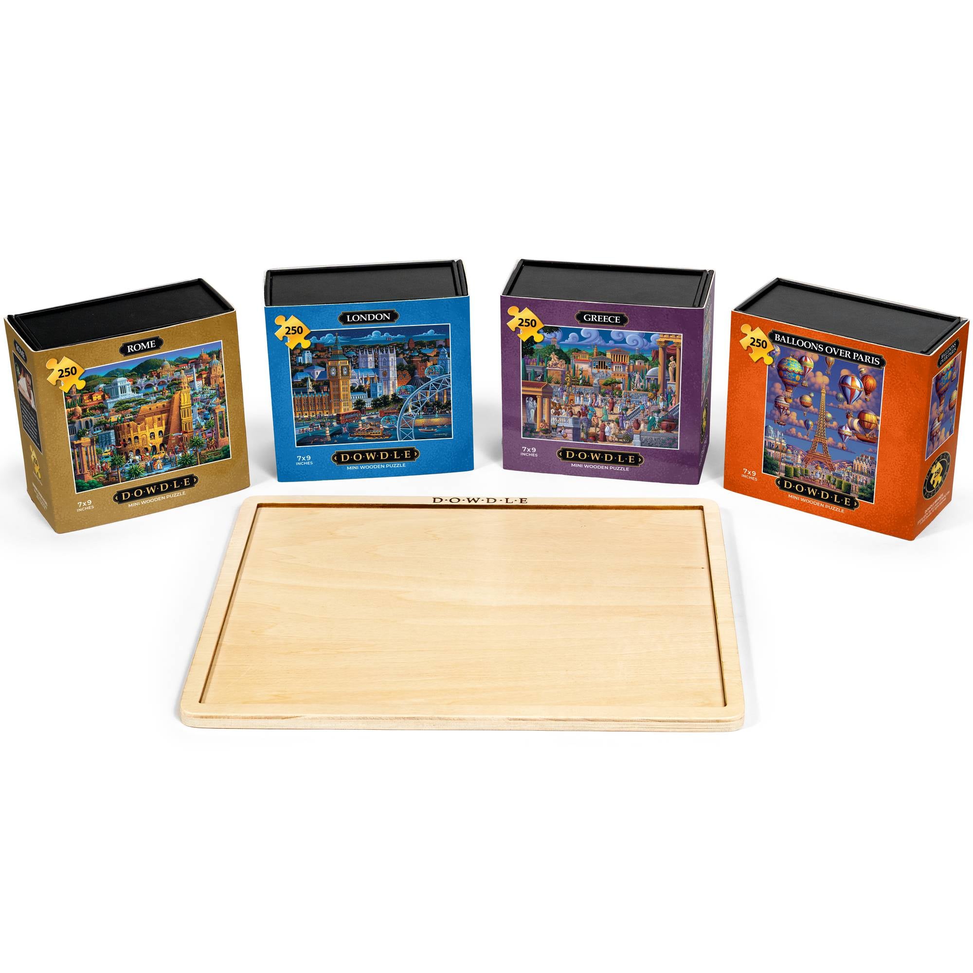 European Cities - 4-Pack Mini Puzzles