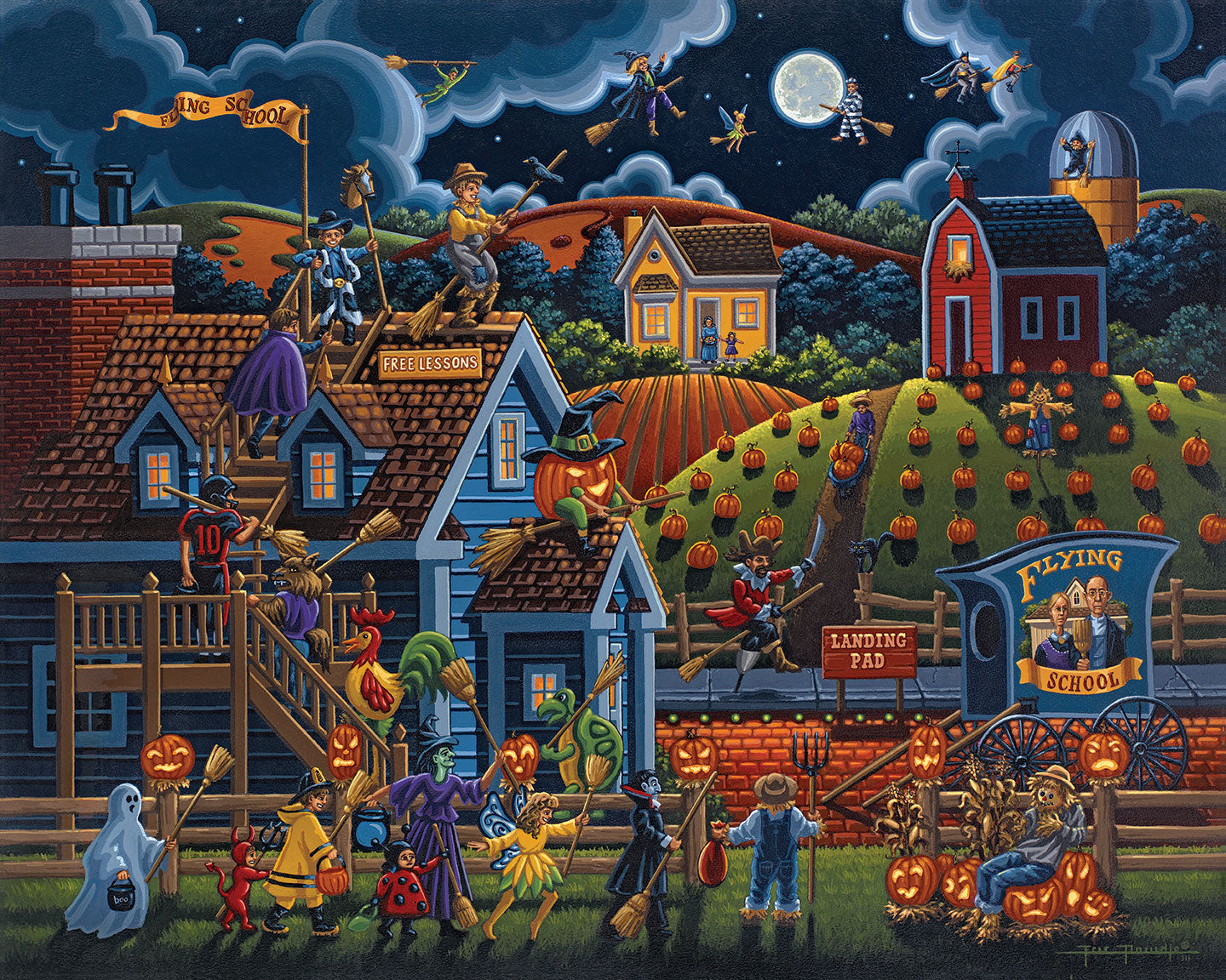 Flying School - Fine Art | Dowdle Folk Art