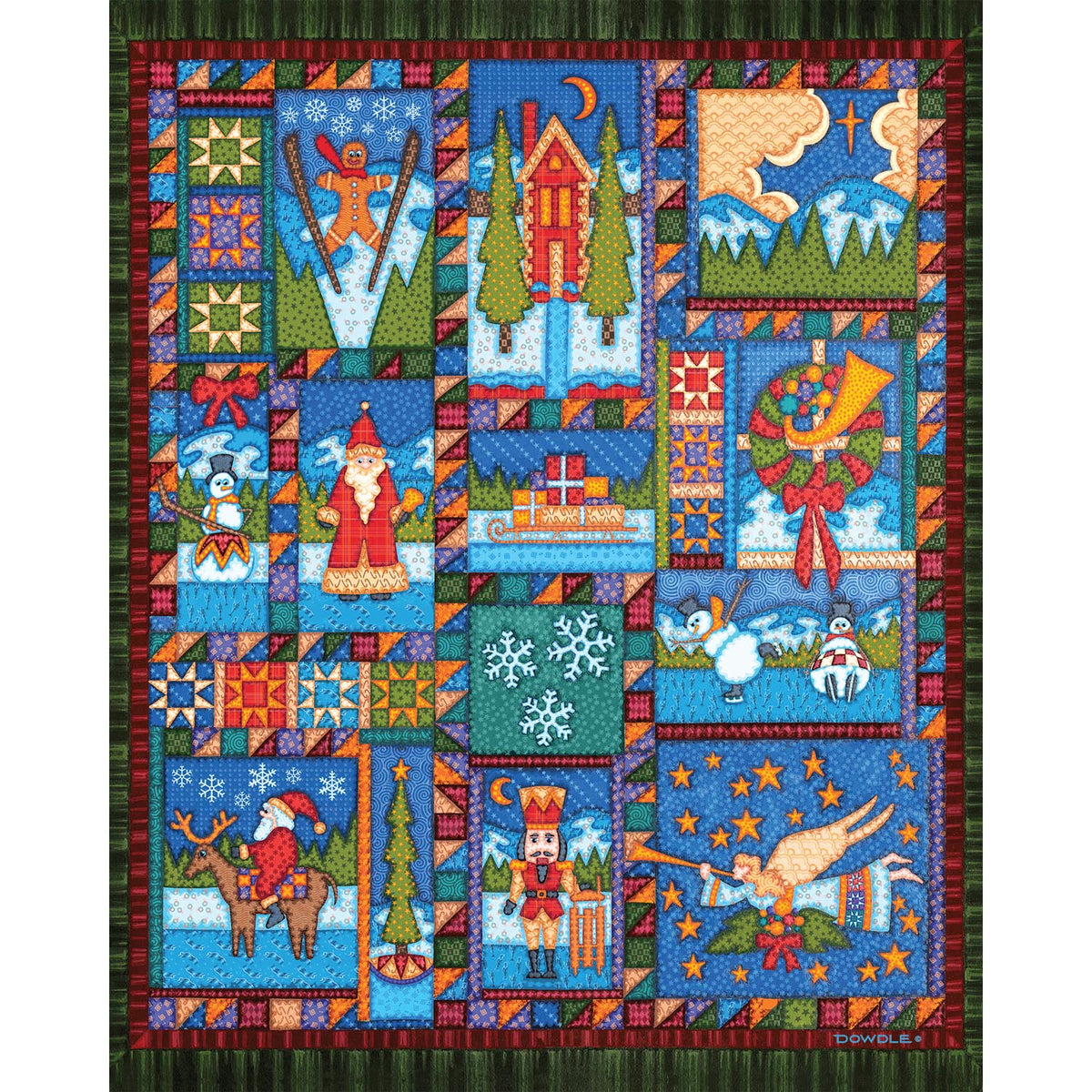 Holiday Patchwork | 210 Piece Personal Puzzle