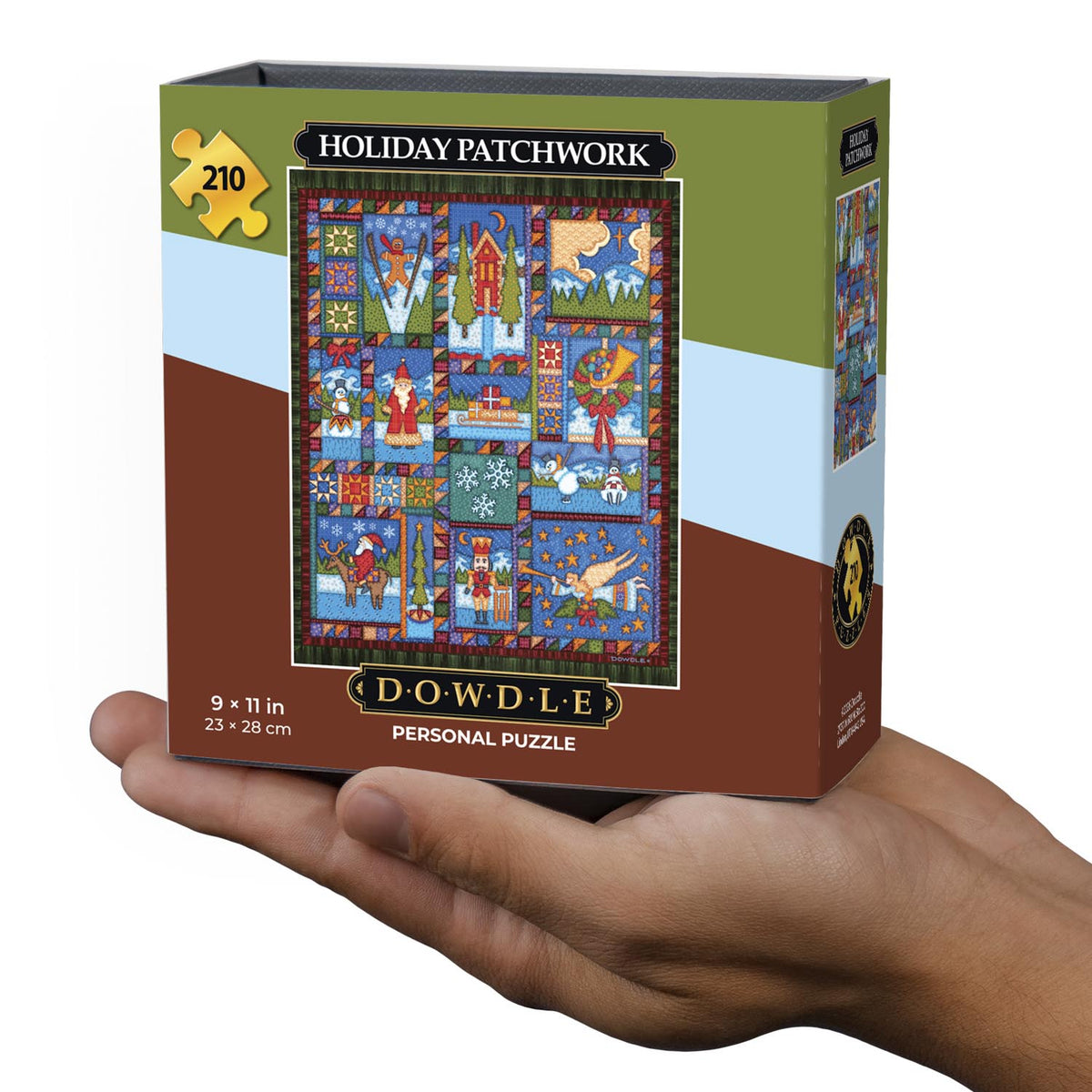 Holiday Patchwork | 210 Piece Personal Puzzle