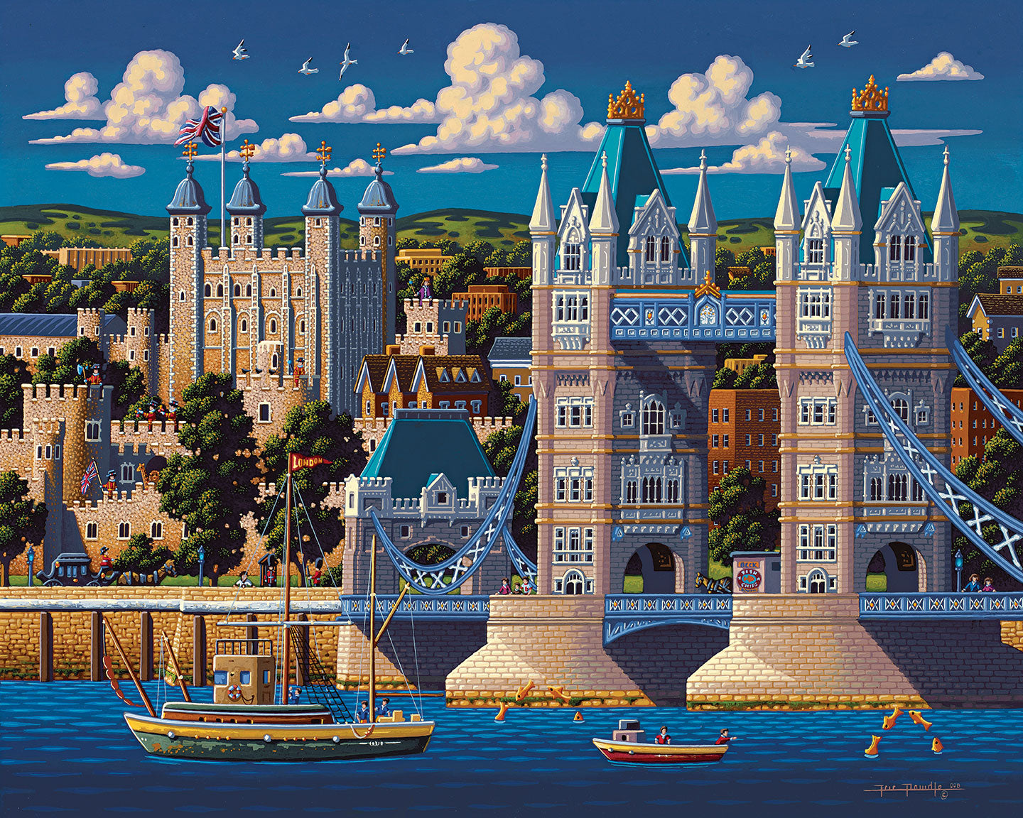 London Tower Bridge - Fine Art | Dowdle Folk Art