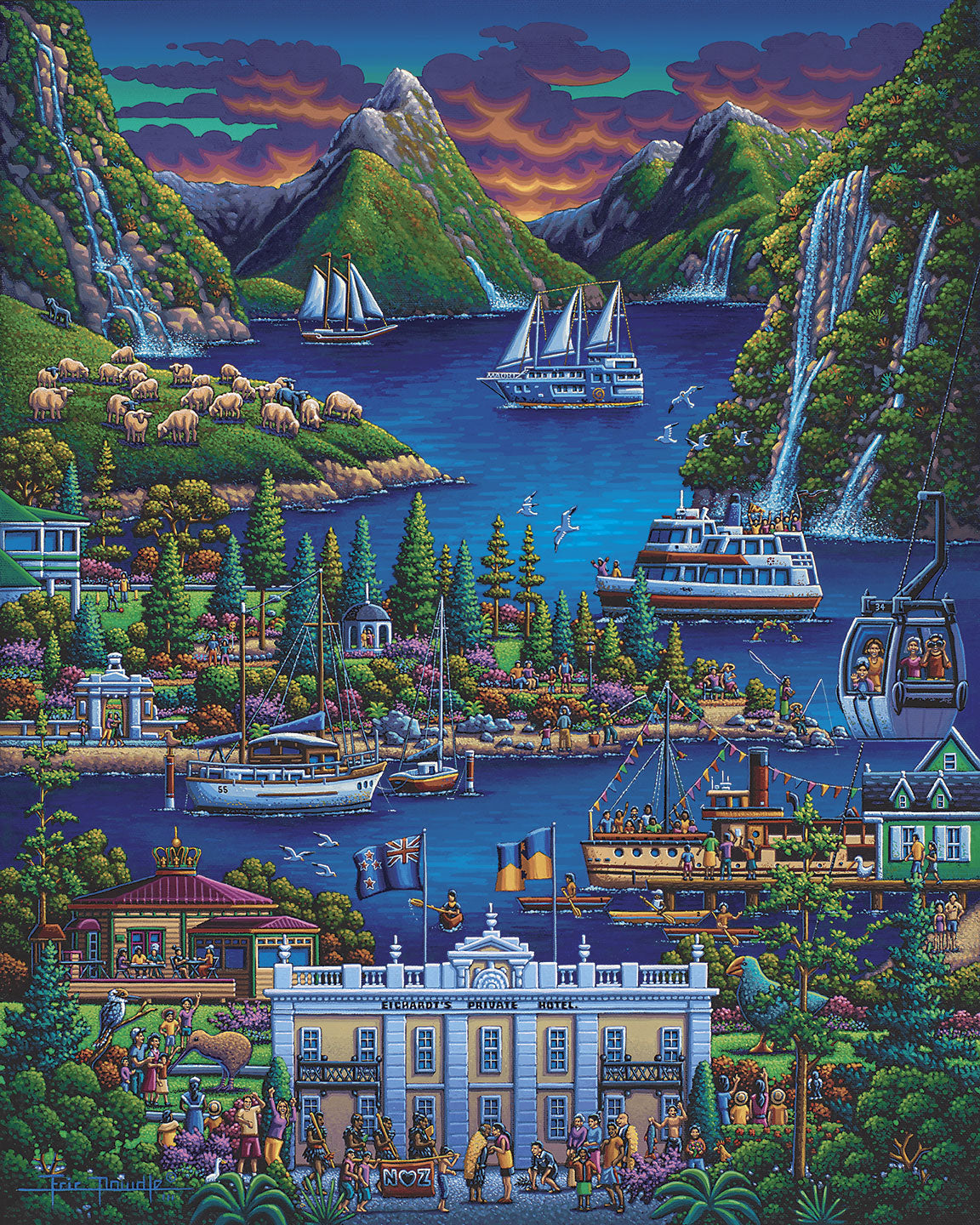 New Zealand South - Fine Art | Dowdle Folk Art