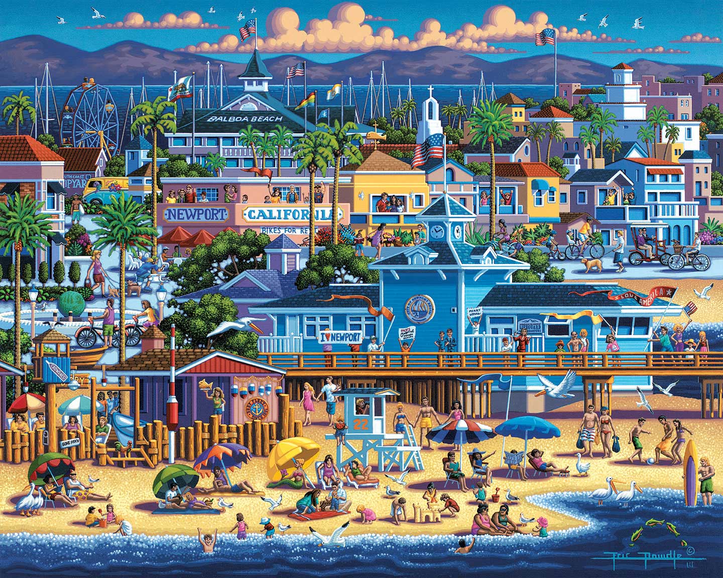 Newport Beach - Fine Art | Dowdle Folk Art