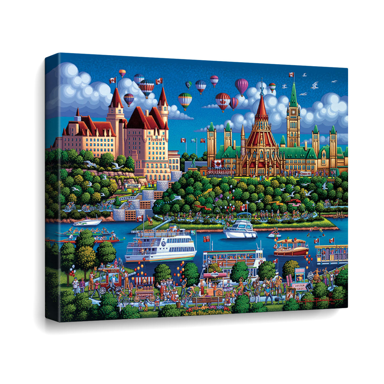 Ottawa River Canvas Gallery Wrap