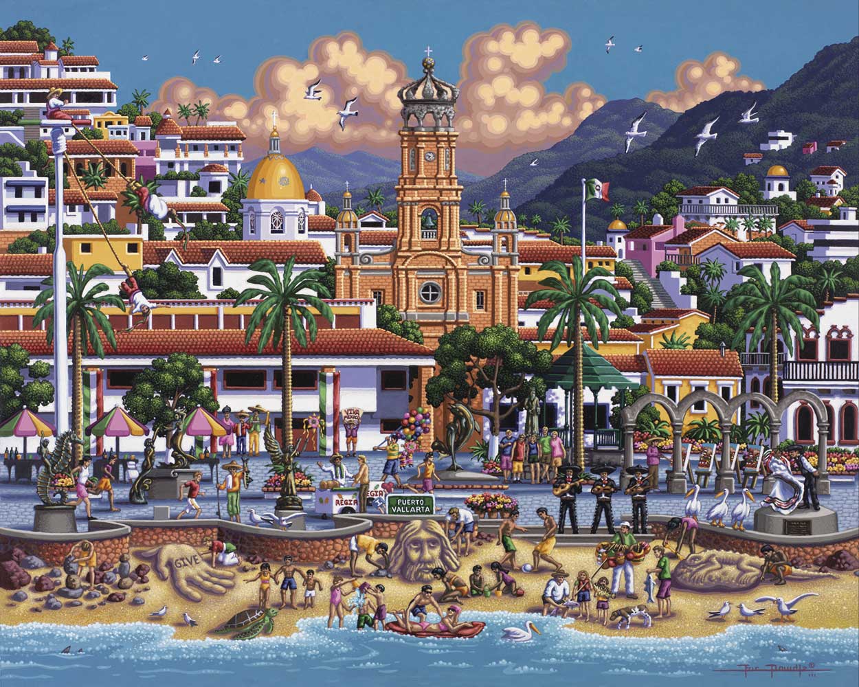 Puerto Vallarta - Fine Art | Dowdle Folk Art