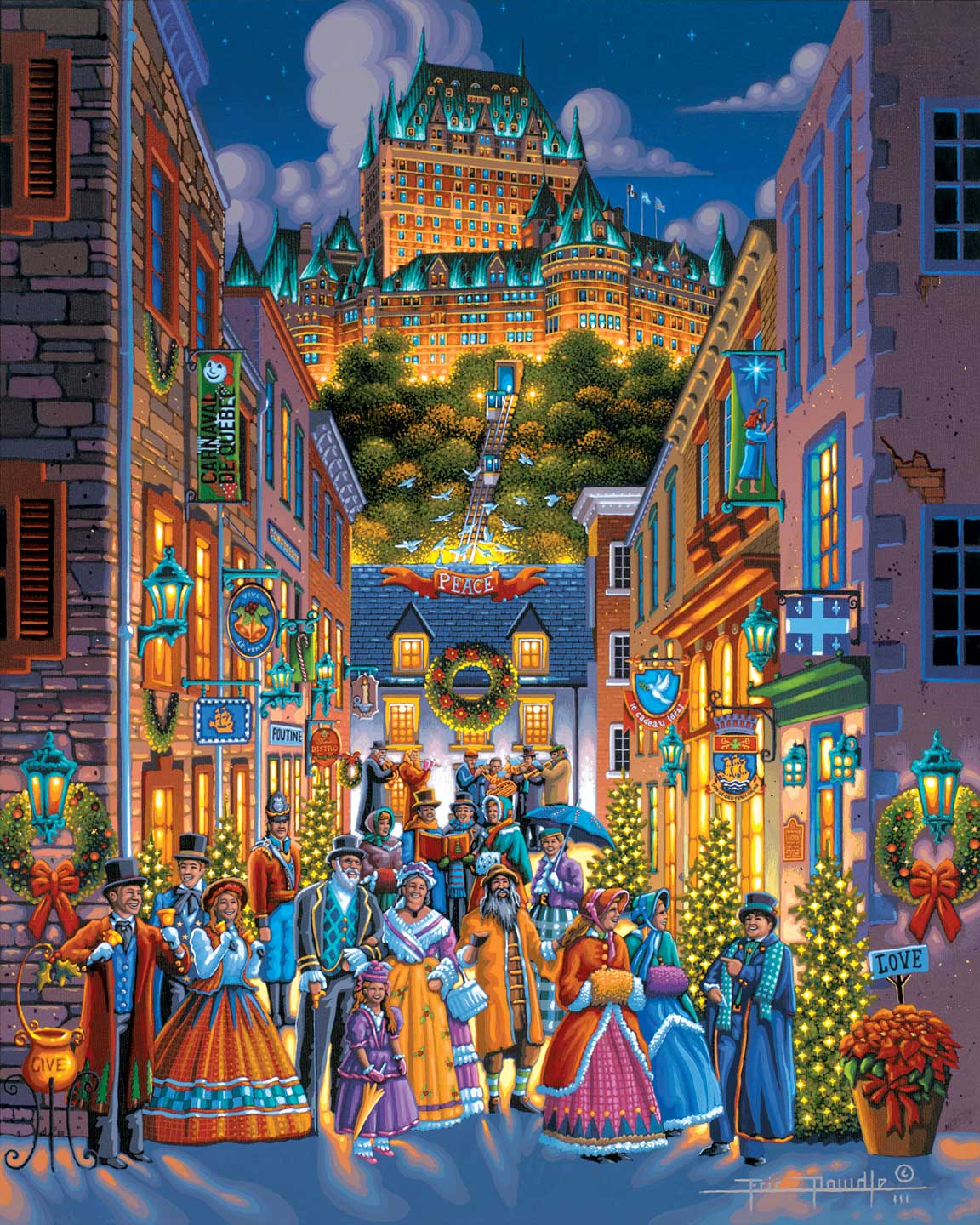 Québec Holiday - Fine Art | Dowdle Folk Art