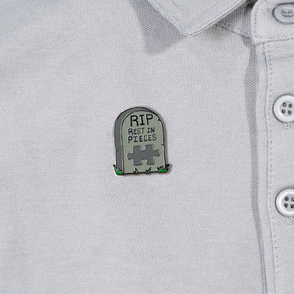 RIP Rest in Pieces Enamel Pin