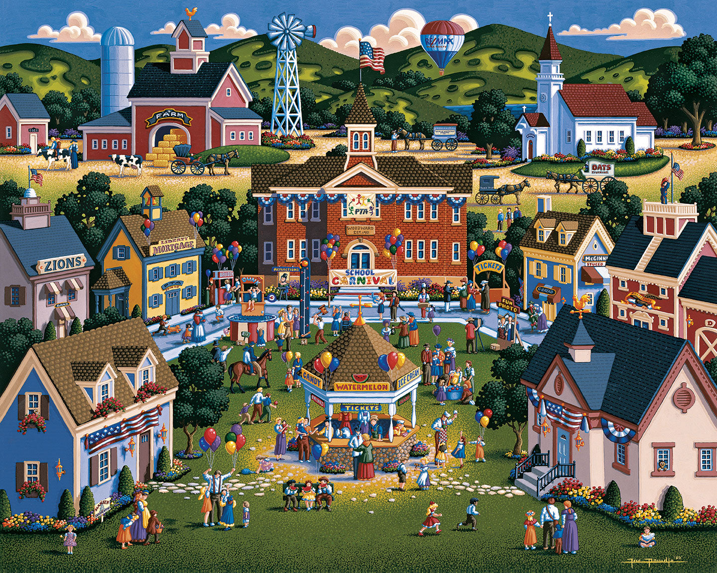 School Carnival - Fine Art | Dowdle Folk Art