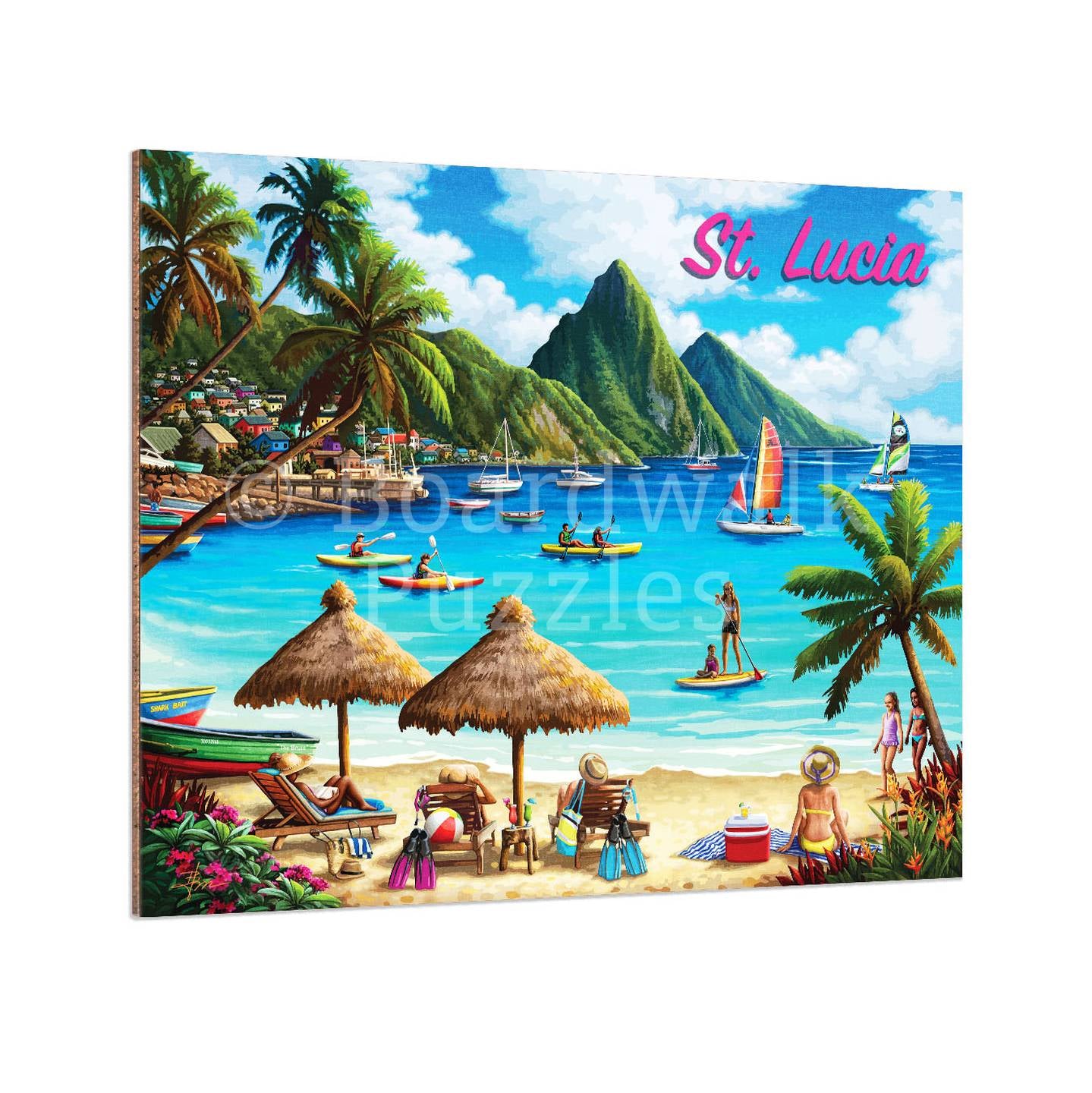 St. Lucia - Boardwalk Fine Art