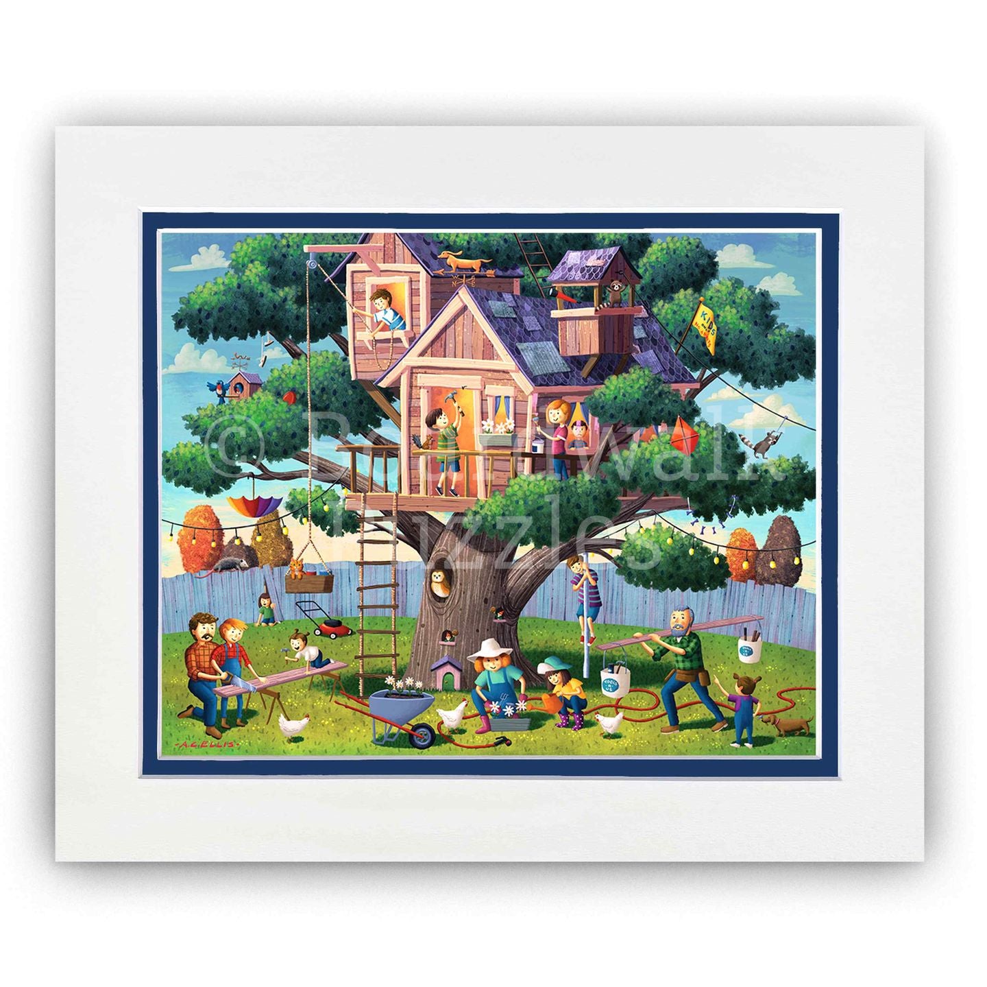 Tree House Adventure - Boardwalk Fine Art