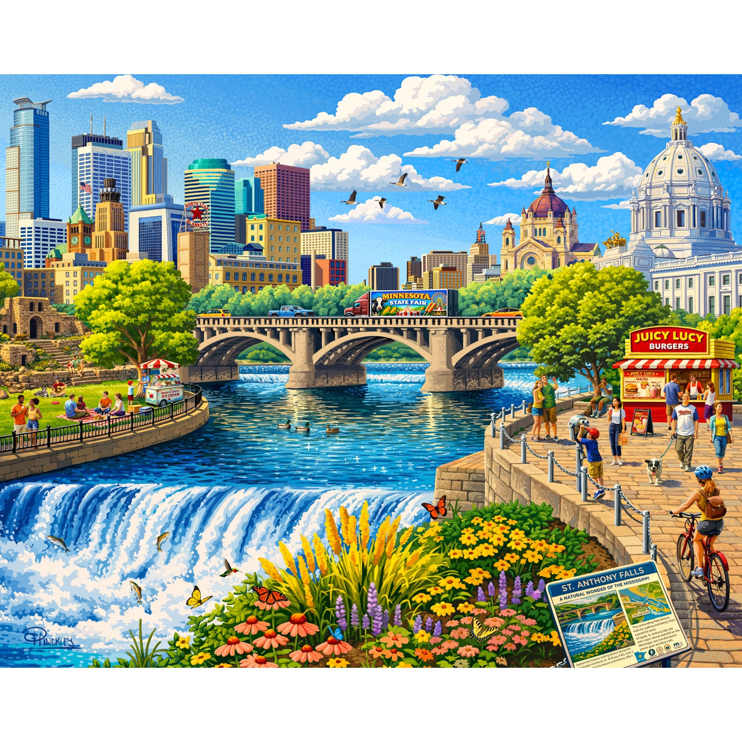 Twin Cities | 1000 Piece Boardwalk Jigsaw Puzzle