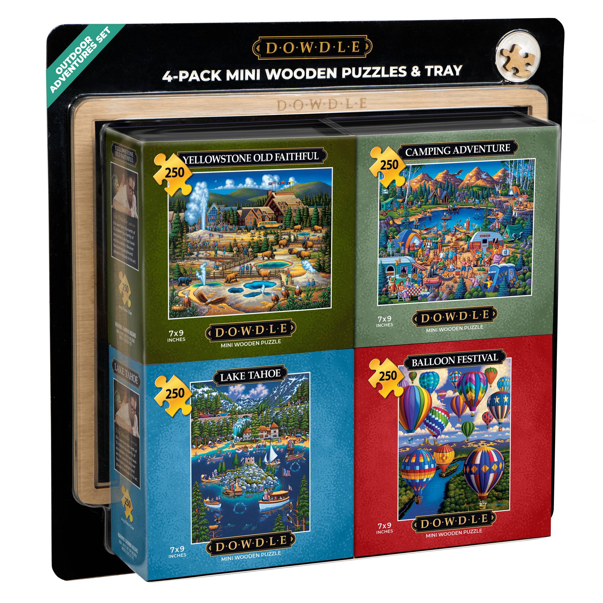 Outdoor Adventure - 4-Pack Mini Puzzles