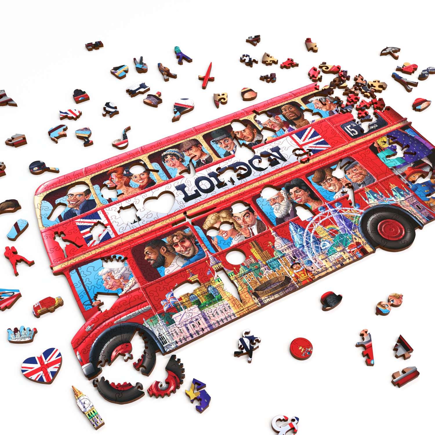 Double-Decker Bus | Luxury Wood Puzzle