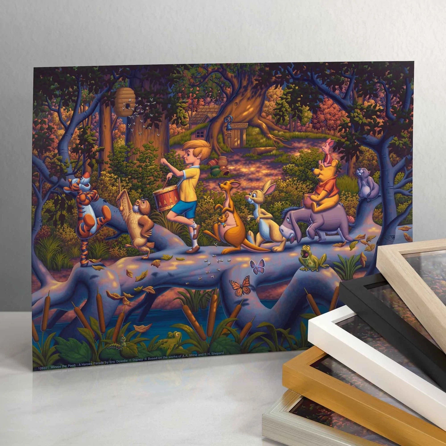 Winnie the Pooh - A Heroes Parade – 11" x 14" Art Print