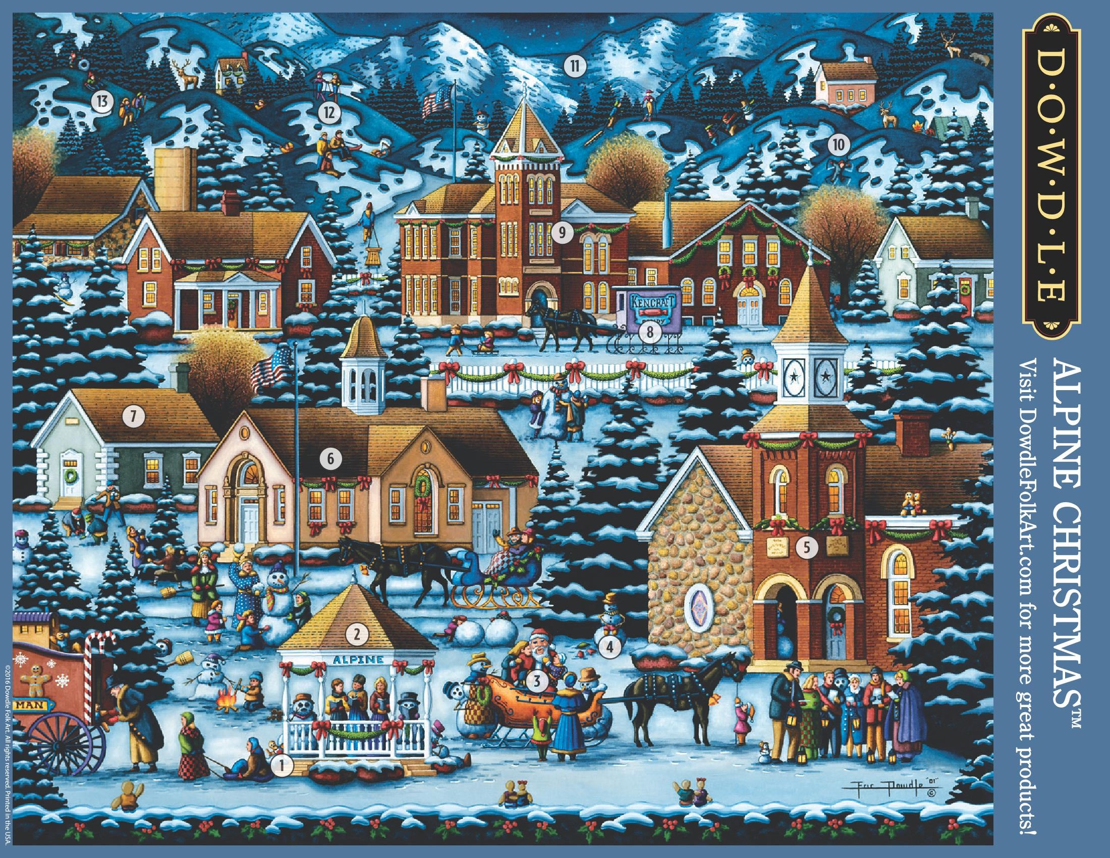 Alpine Christmas Canvas Gallery Wrap
