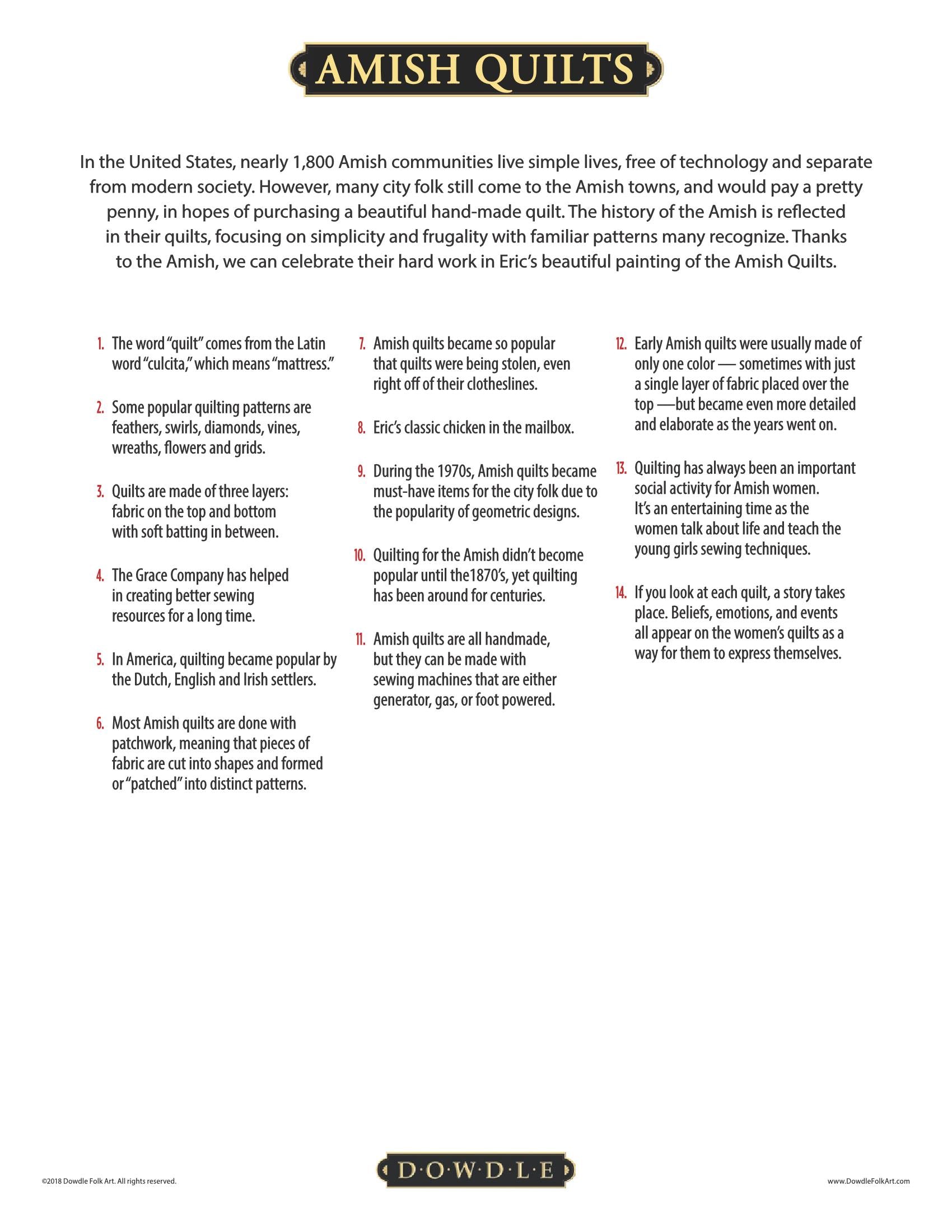 Amish Quilts - Canvas Gallery Wrap