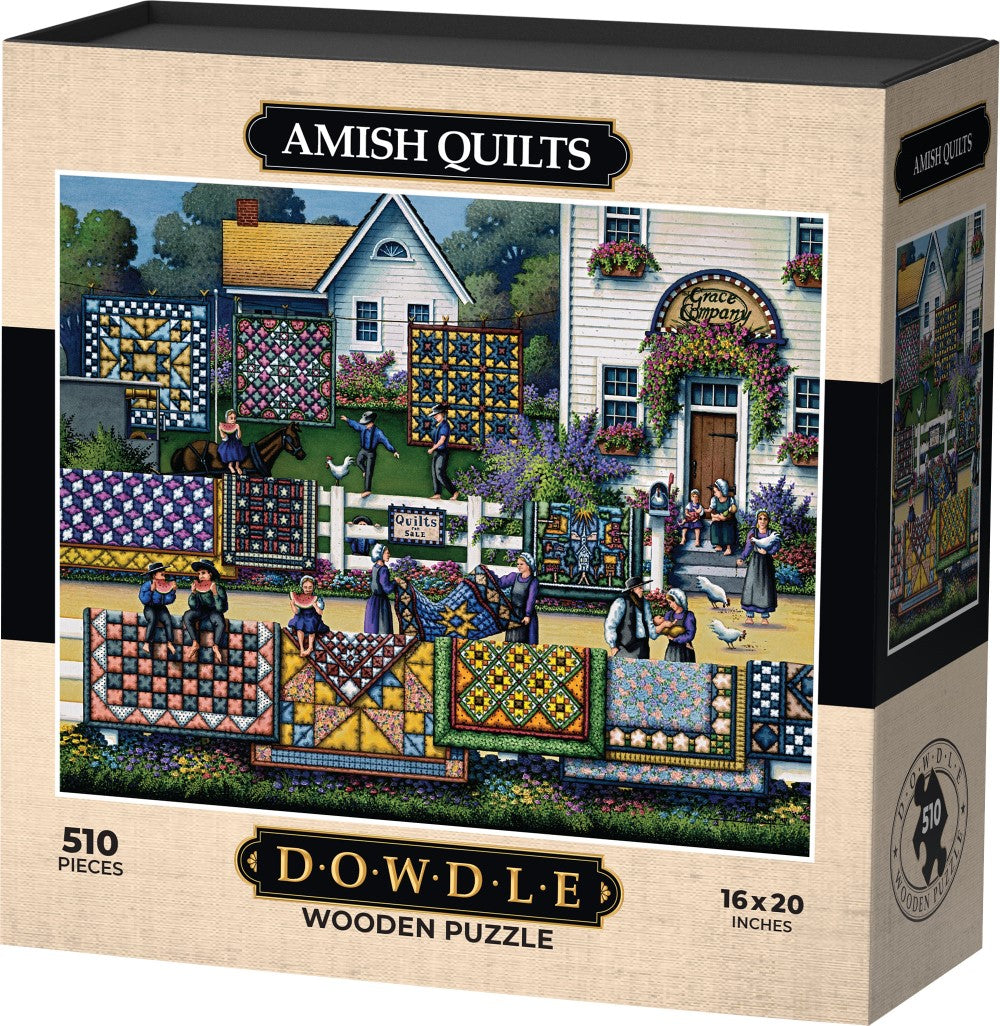 Amish Quilts - Wooden Puzzle