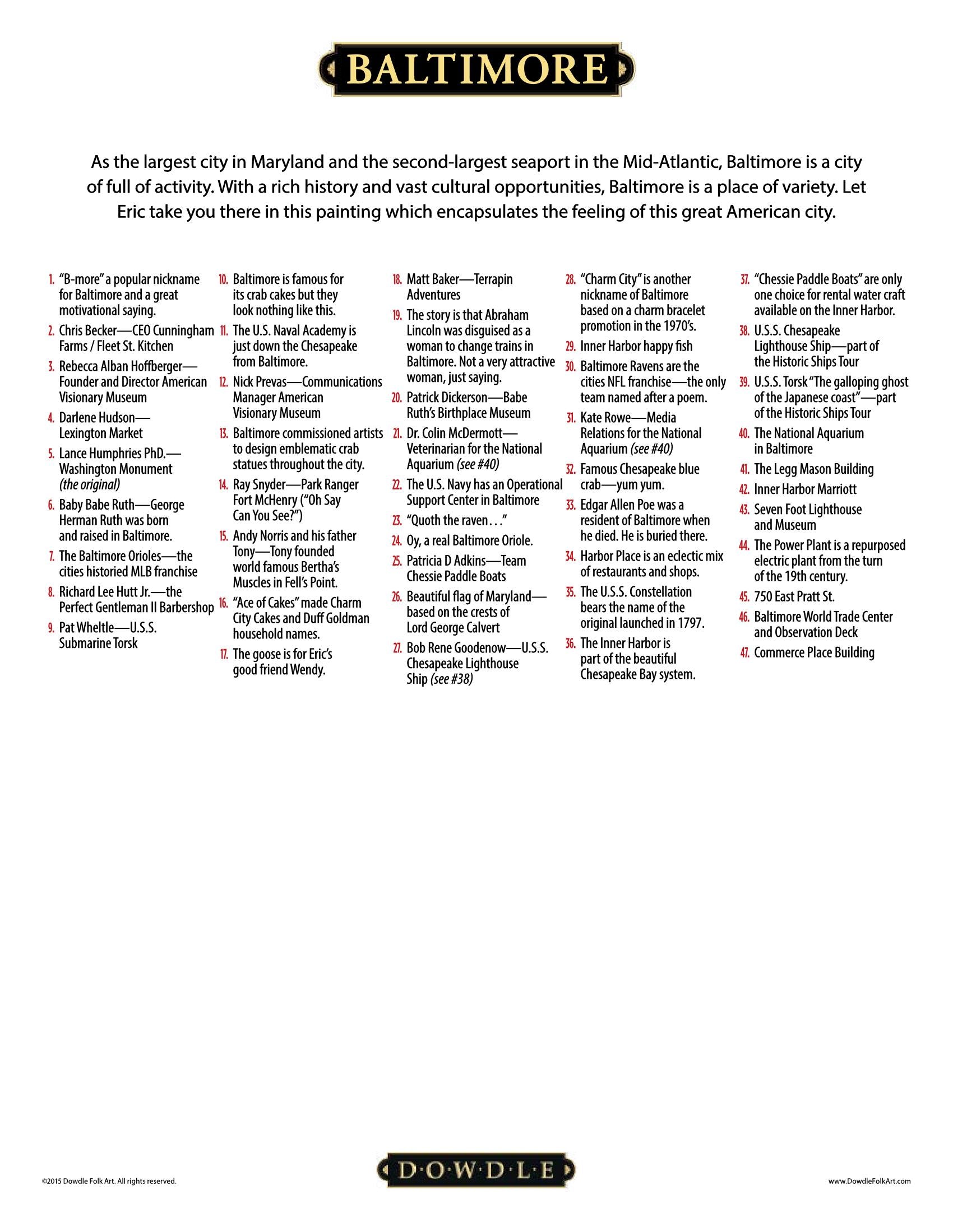 Baltimore Canvas Gallery Wrap