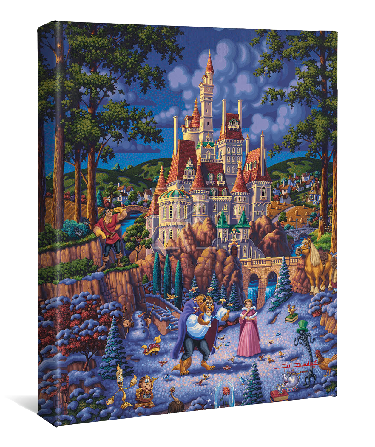 Beauty and the Beast Finding Love Gallery Wrap Canvas