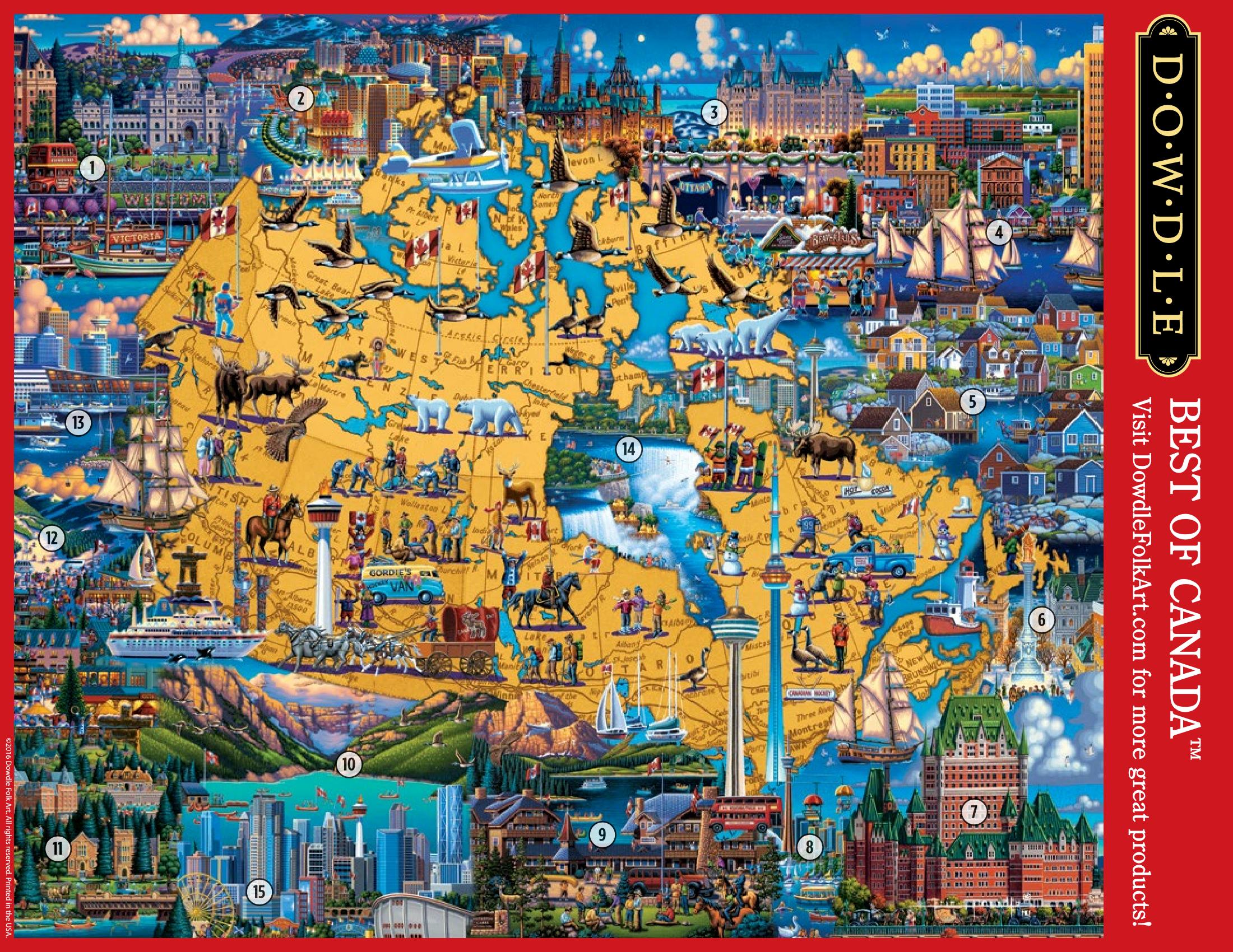 Best of Canada Canvas Gallery Wrap