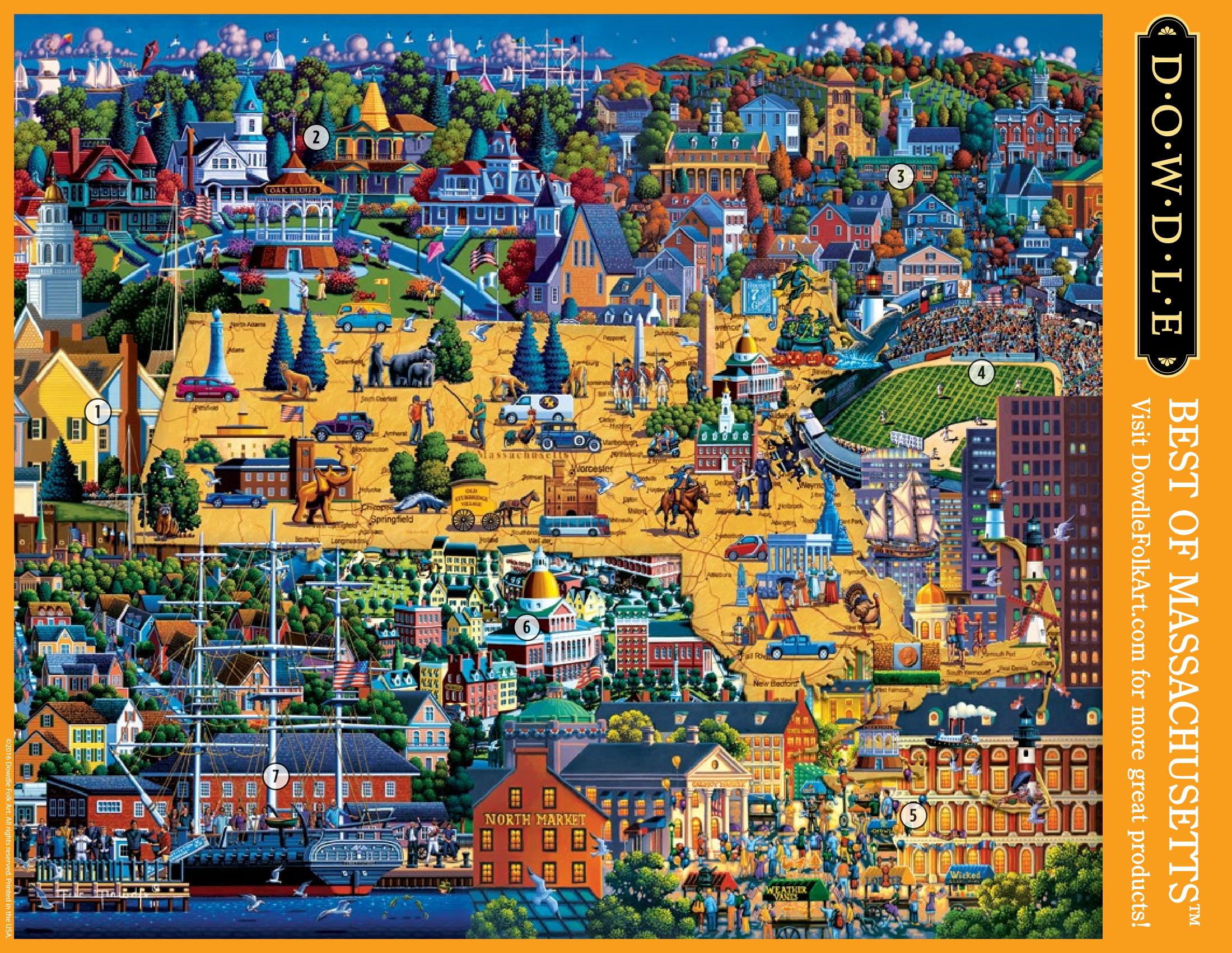 Best of Massachusetts Canvas Gallery Wrap