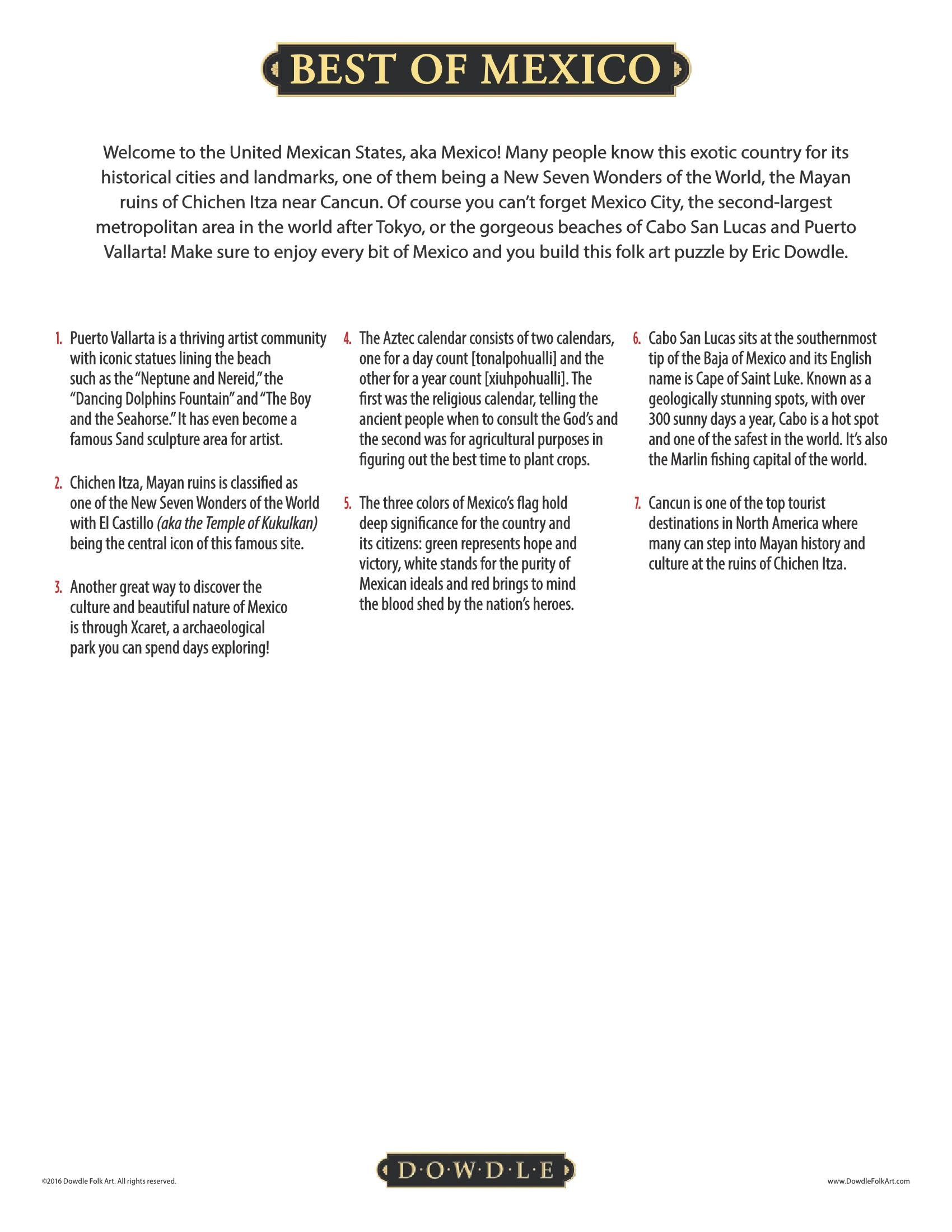 Best of Mexico Canvas Gallery Wrap