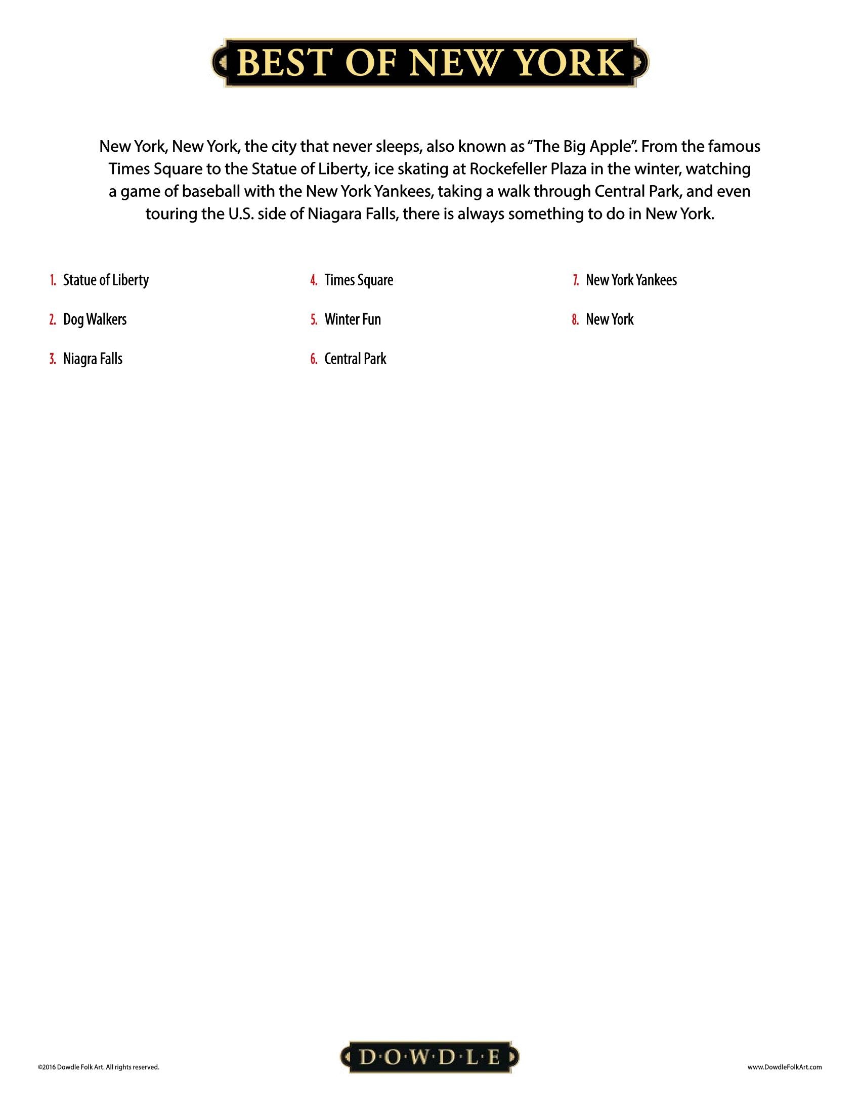 Best of New York Canvas Gallery Wrap