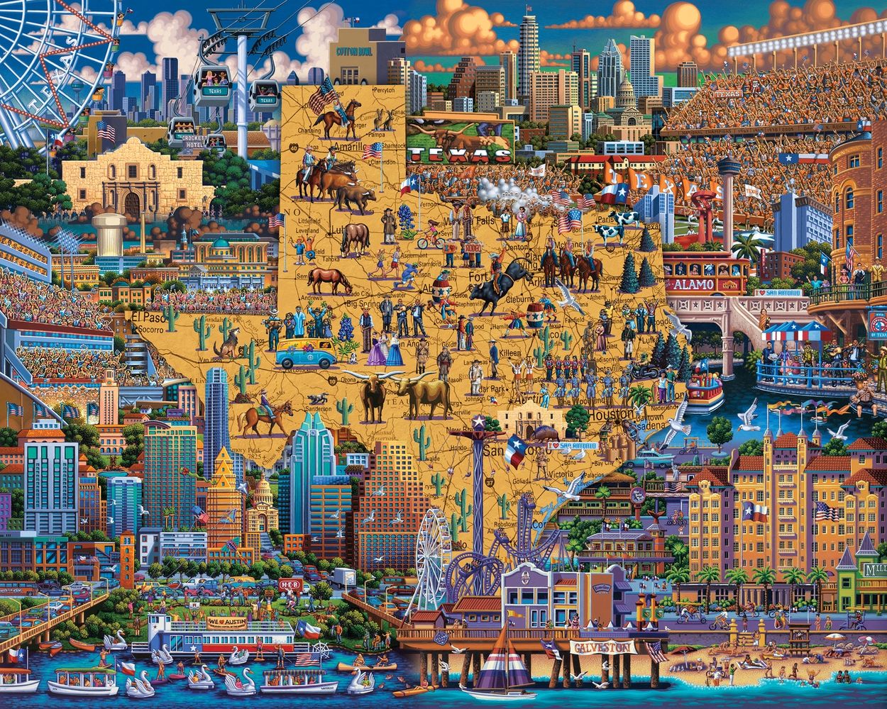 Best of Texas - Wooden Puzzle