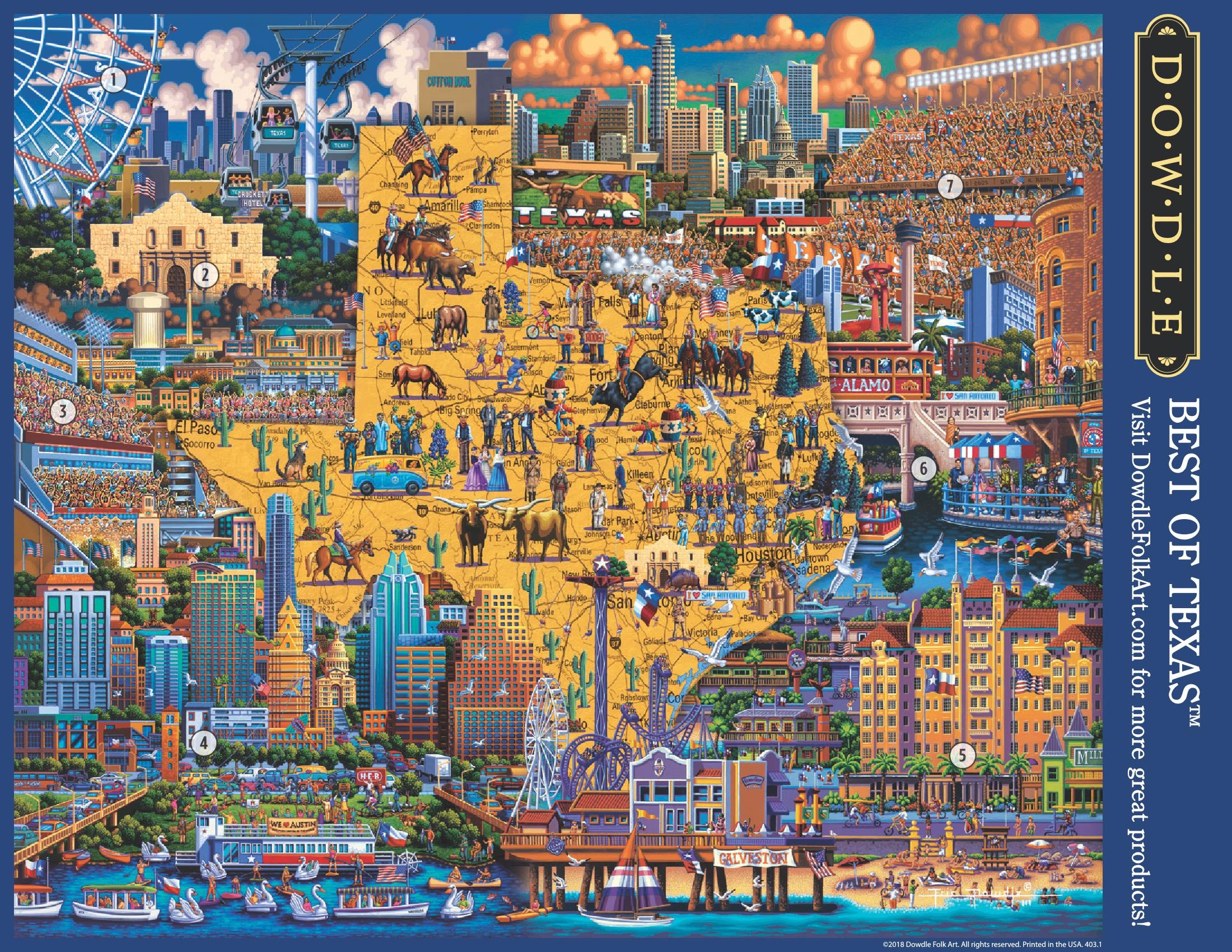Best of Texas | 100 Piece Dowdle Jigsaw Puzzle