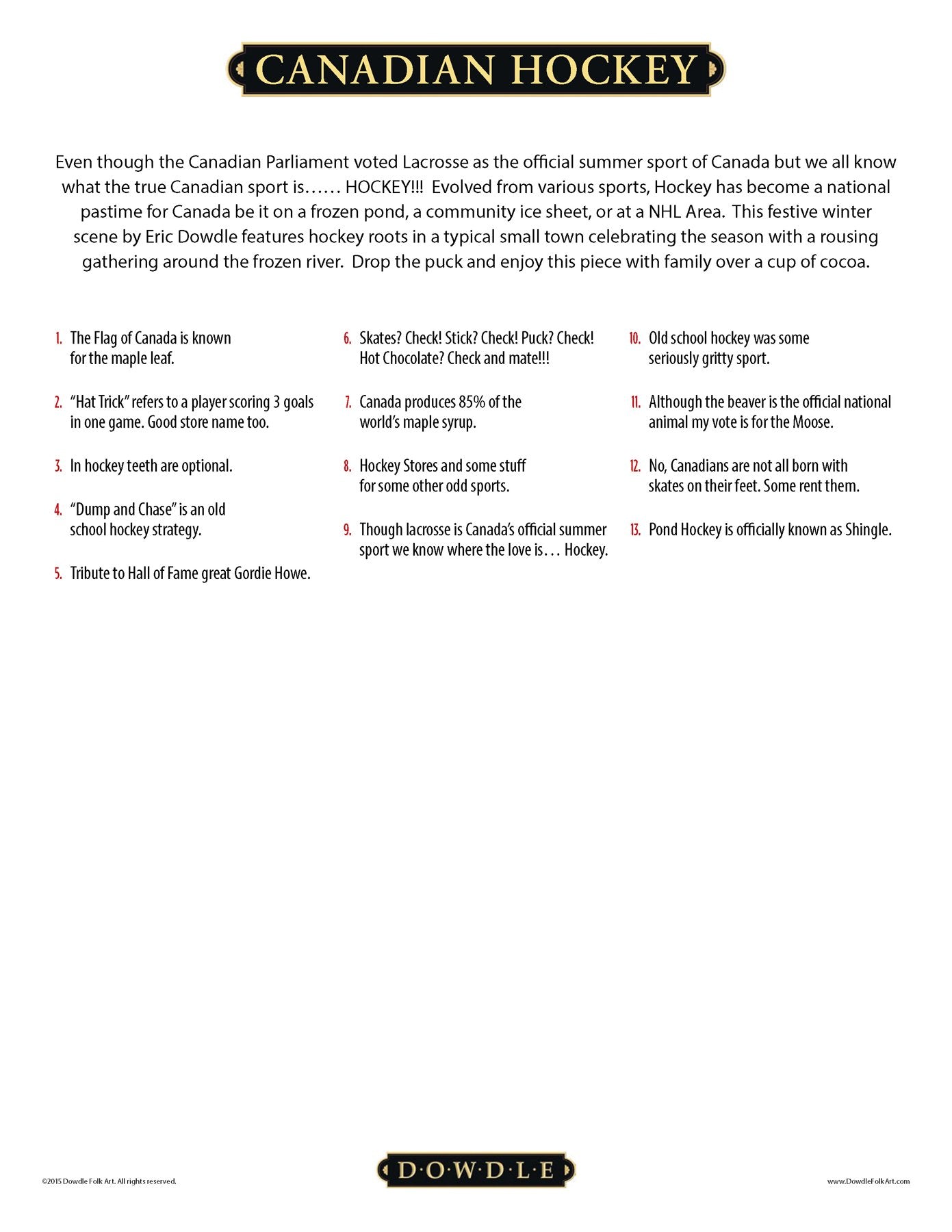 Canadian Hockey | 100 Piece