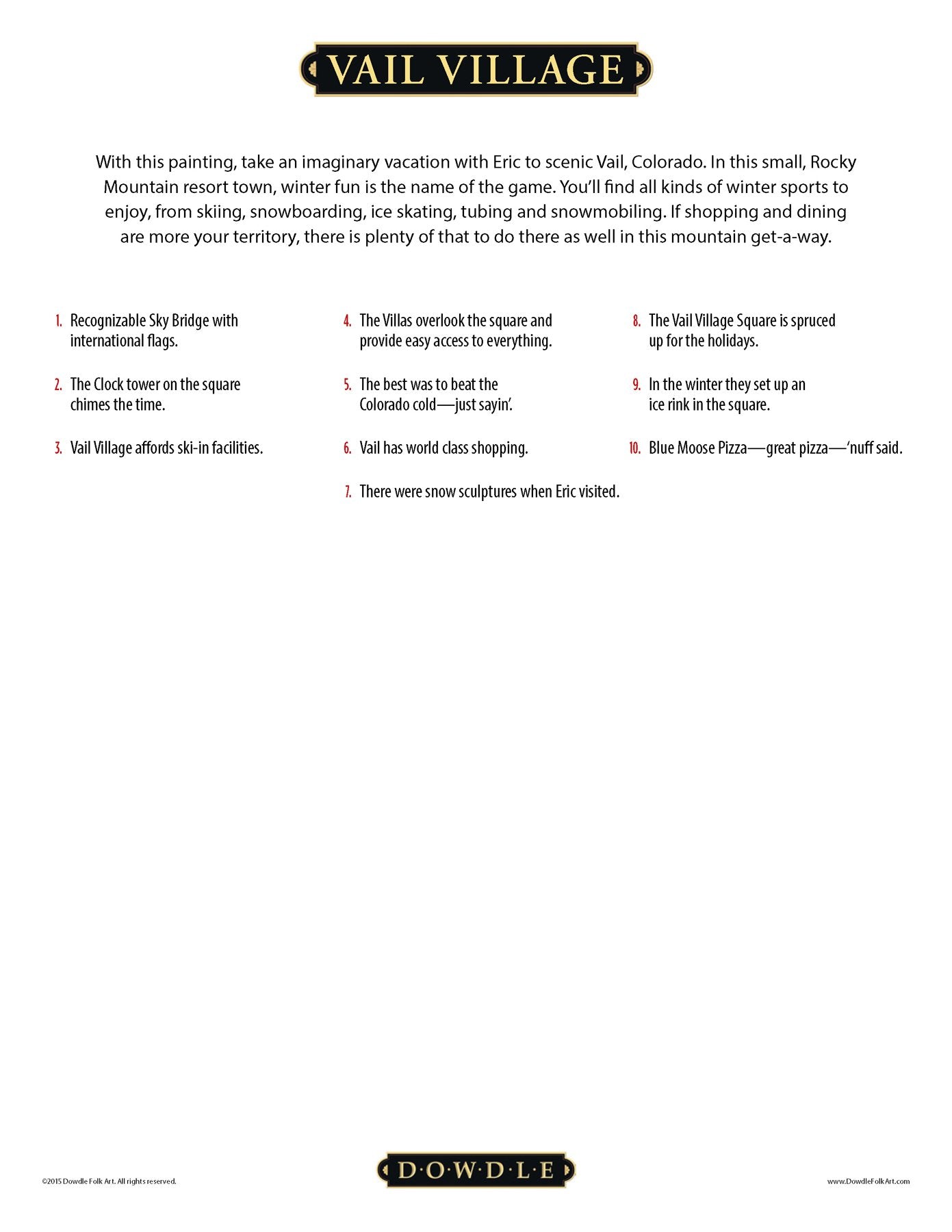 Vail Village | 500 Piece