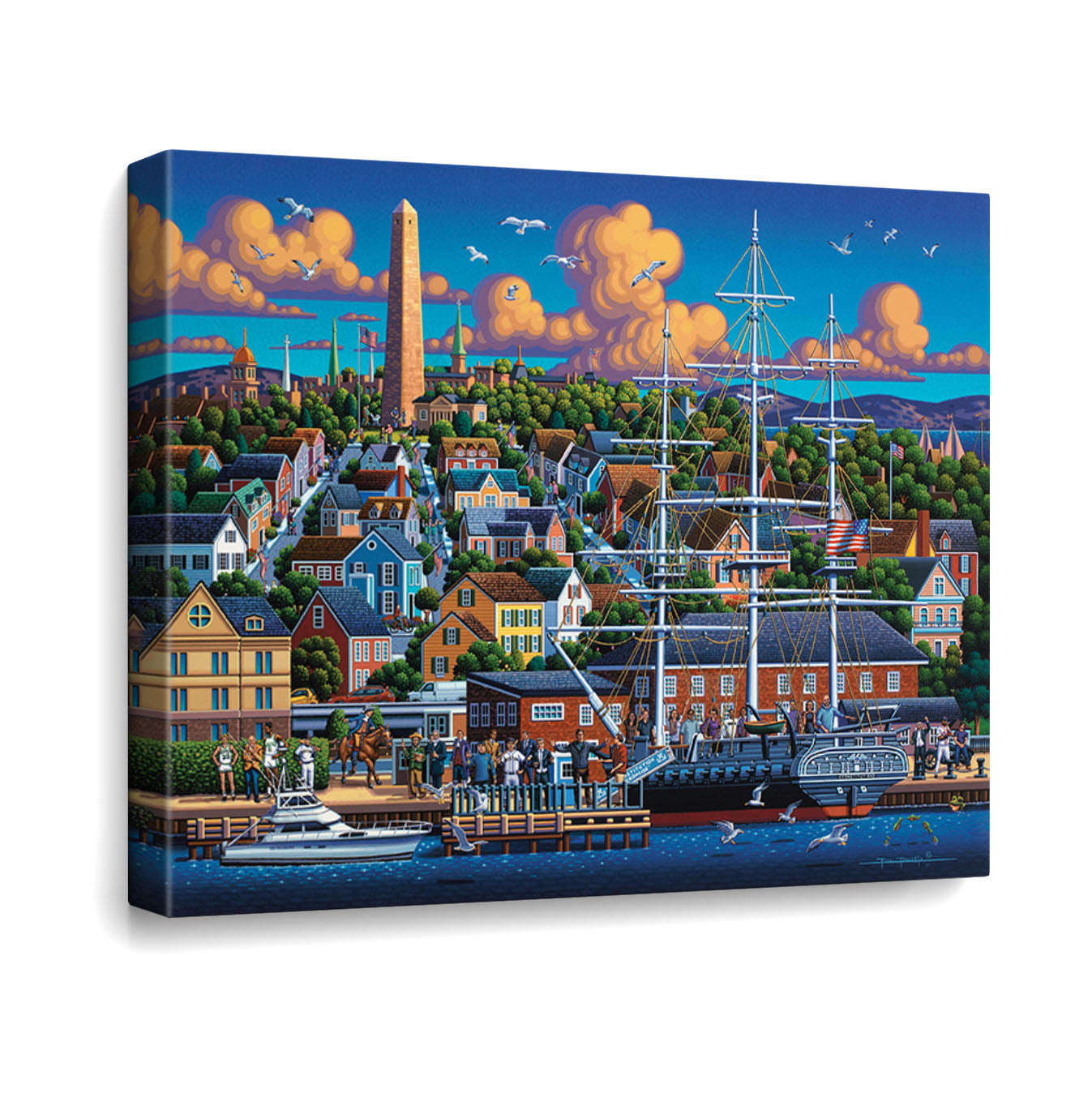 Boston National Historic Park Canvas Gallery Wrap