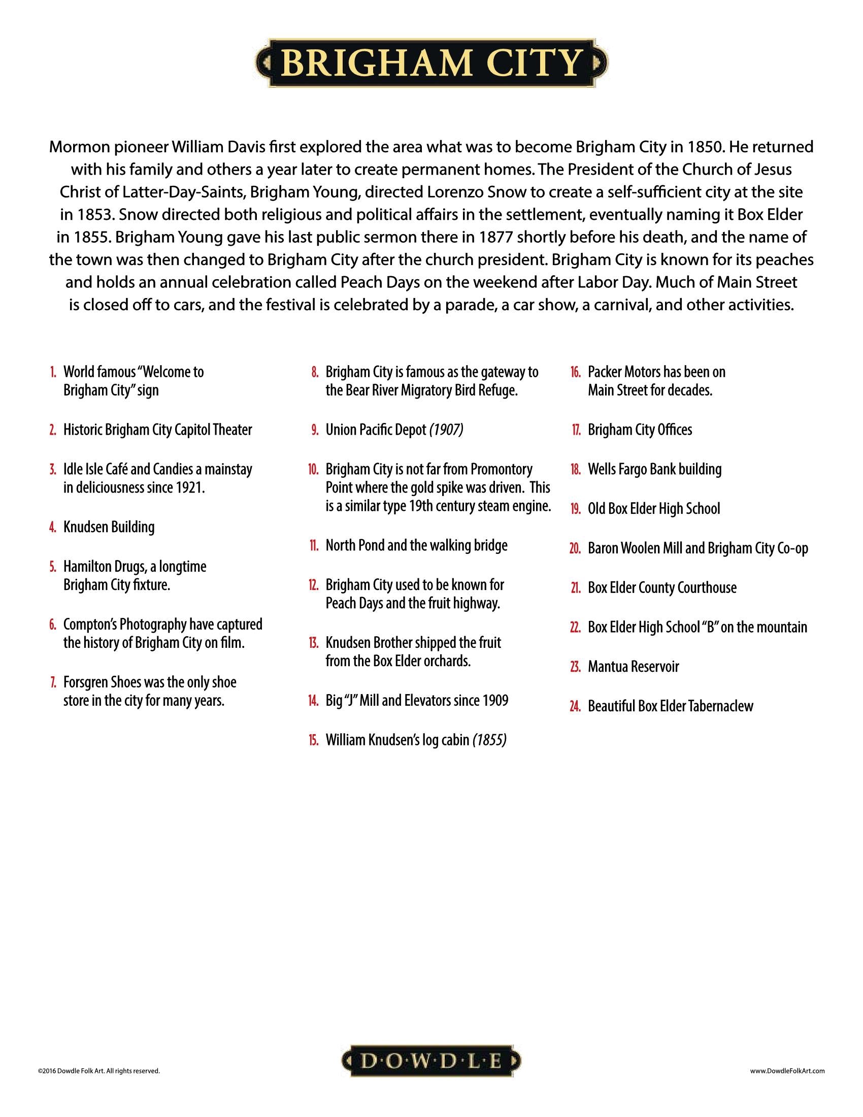 Brigham City Canvas Gallery Wrap