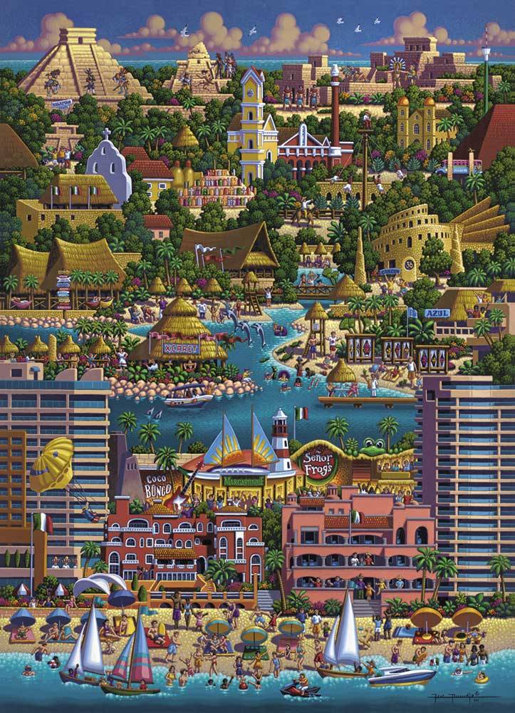 Cancun Canvas Gallery Wrap