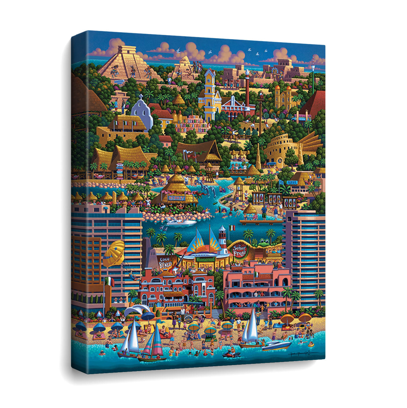 Cancun Canvas Gallery Wrap