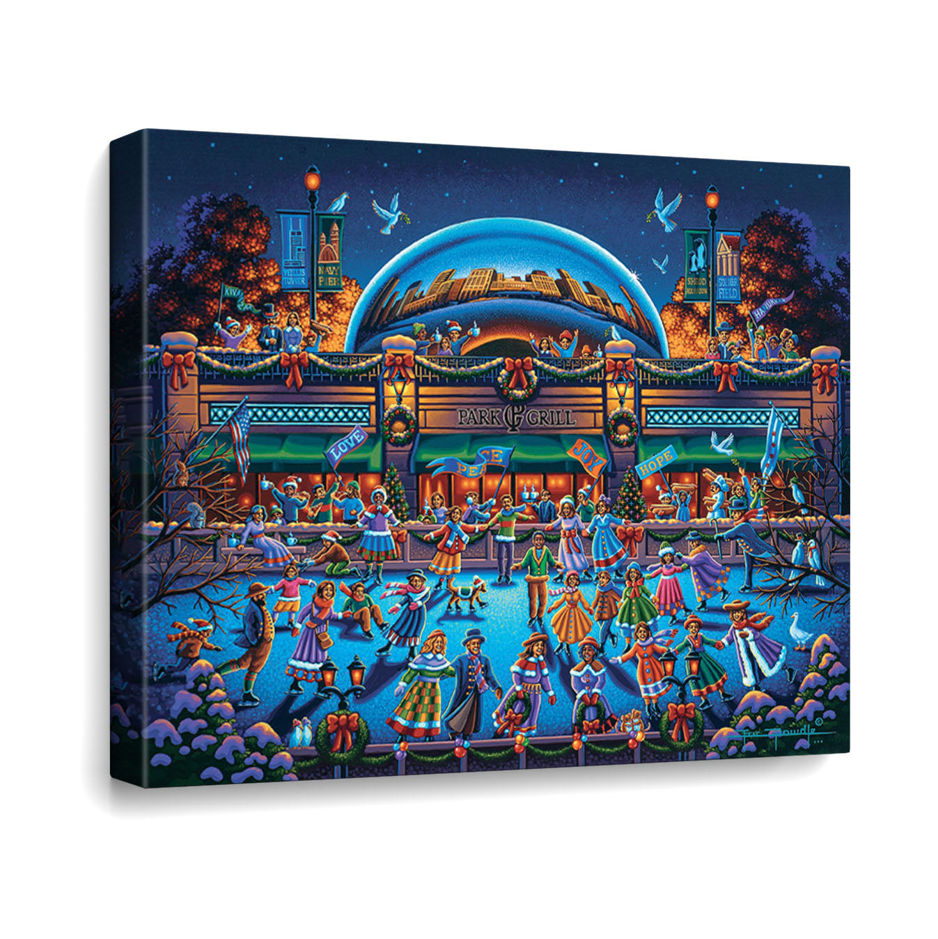 Chicago Winter Canvas Gallery Wrap