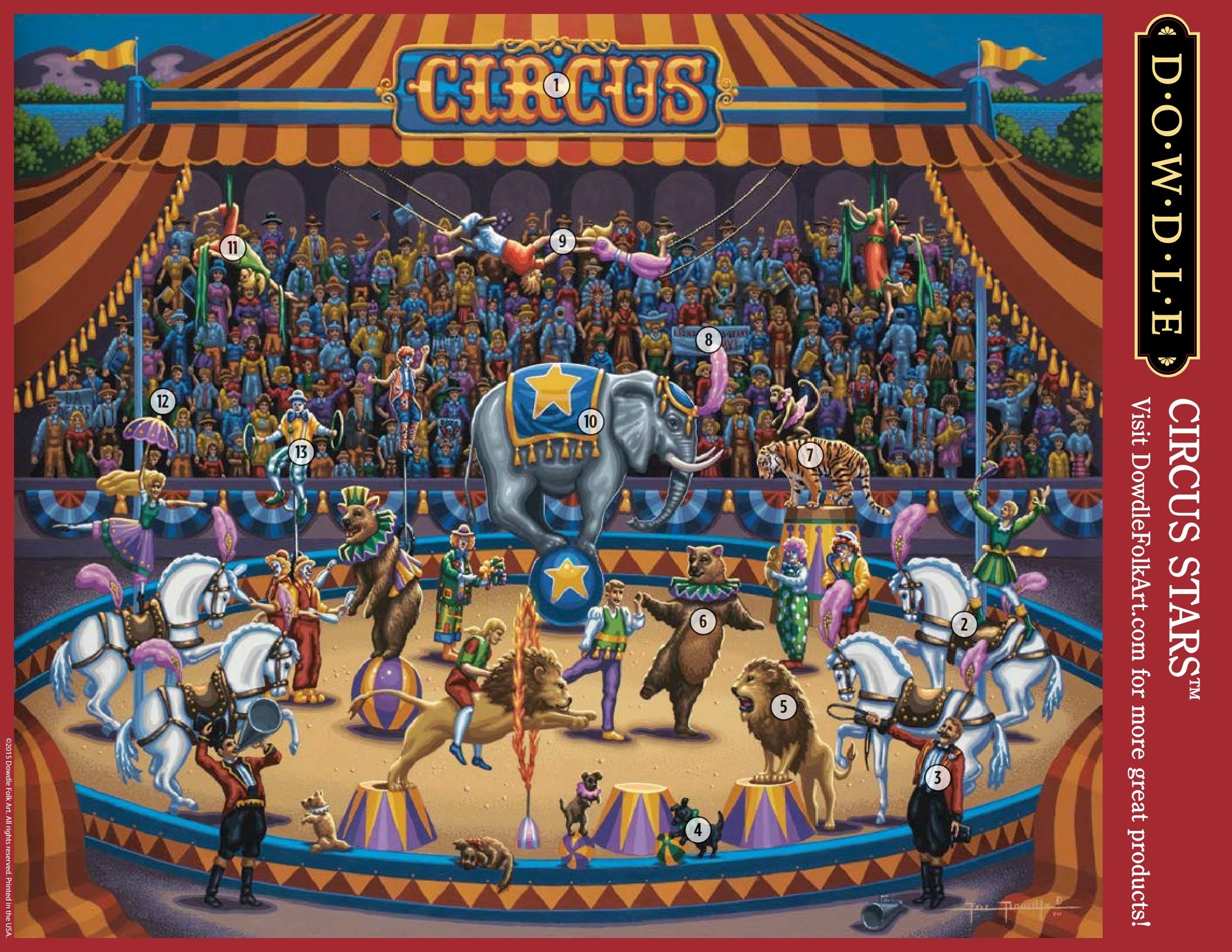 Circus Stars Canvas Gallery Wrap