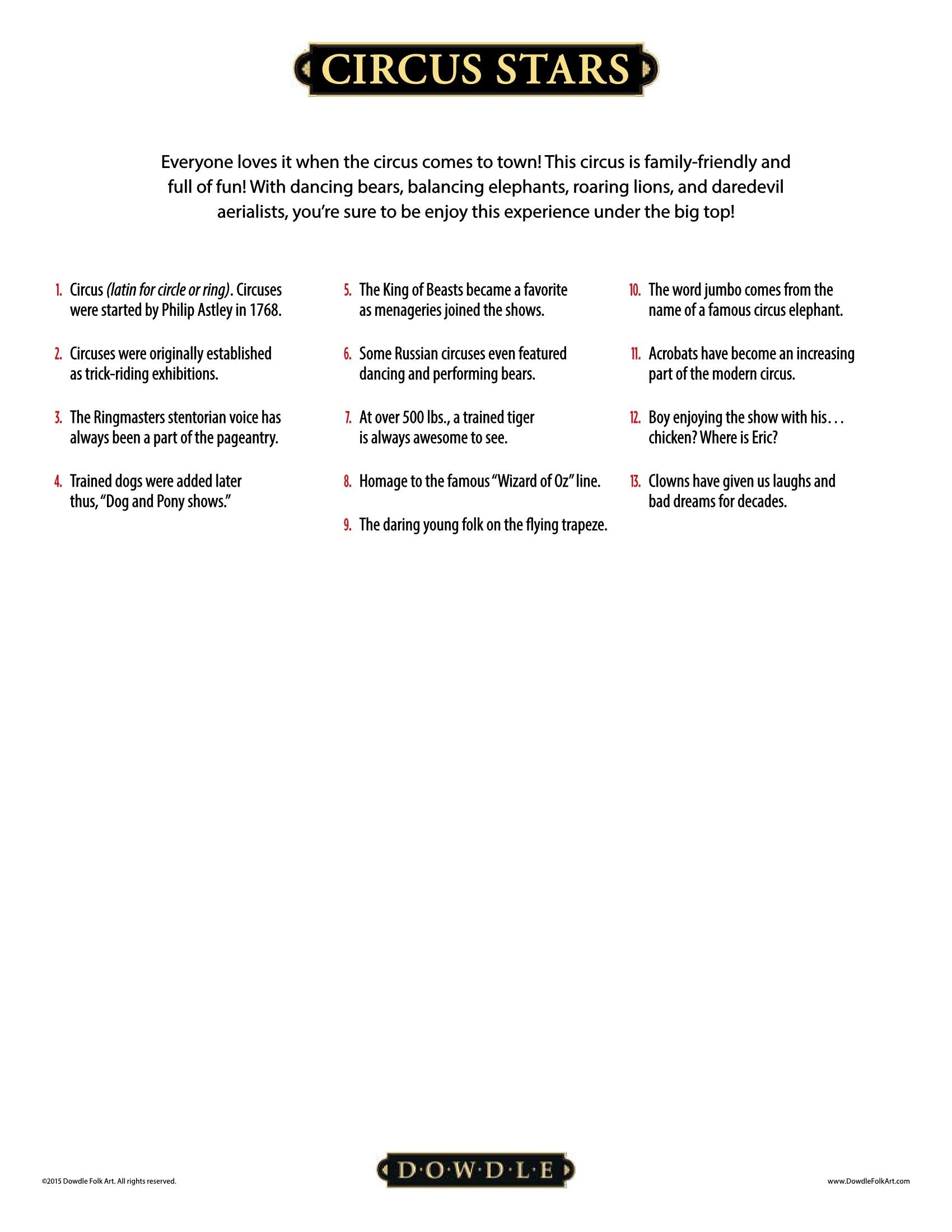 Circus Stars Canvas Gallery Wrap