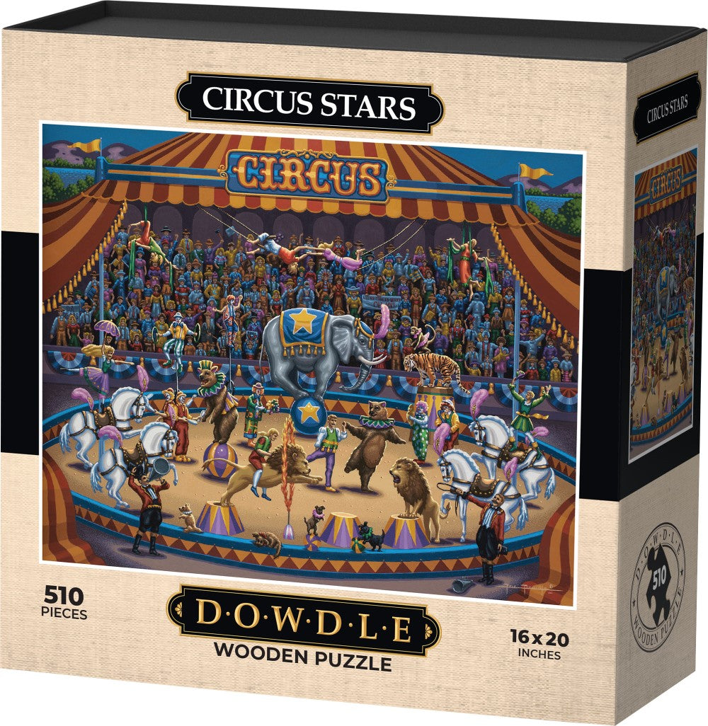 Circus Stars - Wooden Puzzle