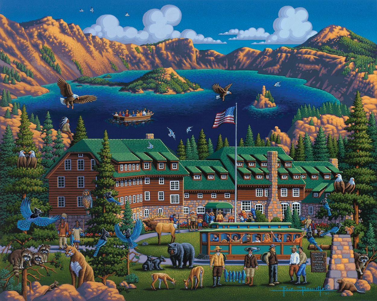 Crater Lake - Wooden Puzzle