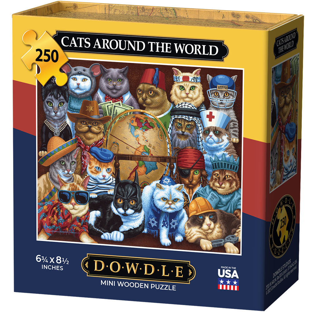 Cats Around the World - Mini Puzzle - 250 Piece