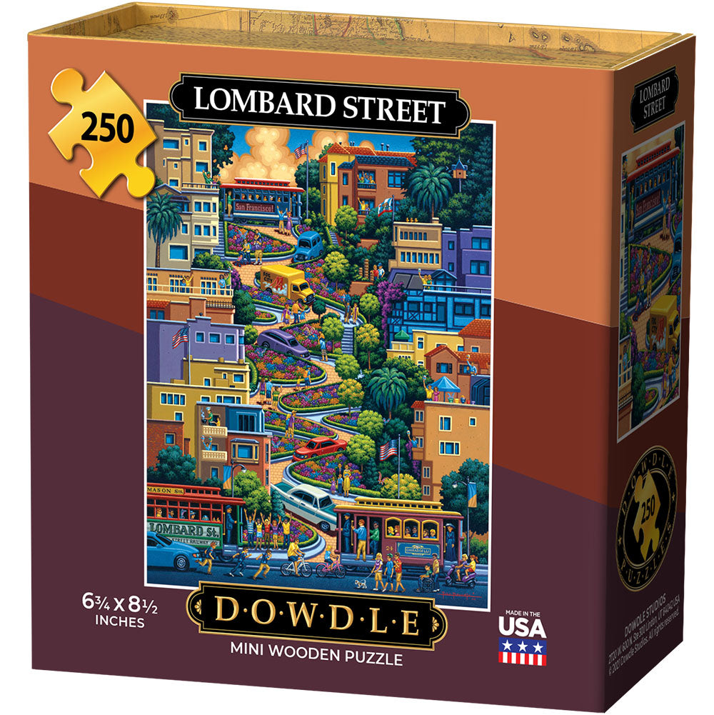 Lombard Street - Mini Puzzle - 250 Piece