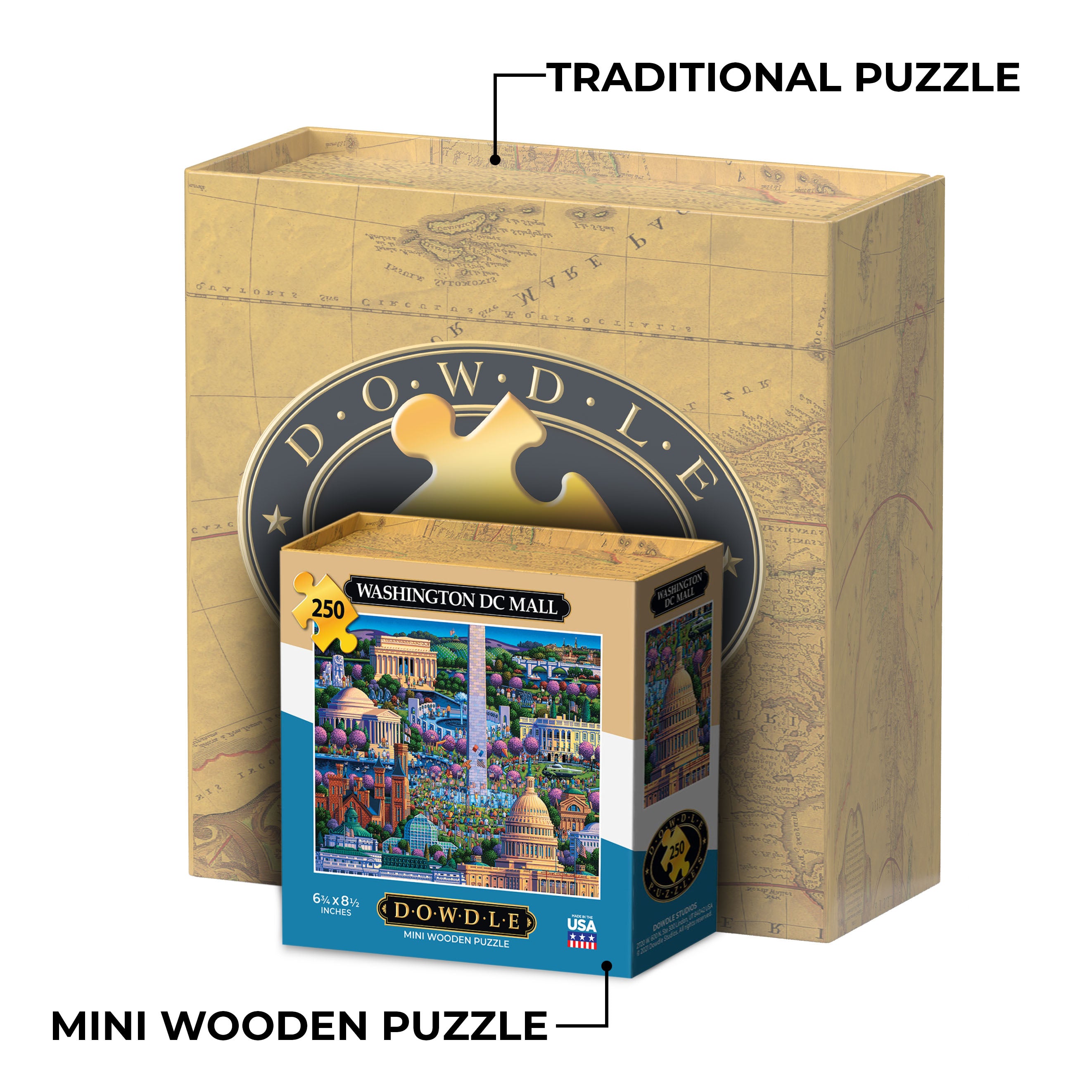 Washington DC Mall - Mini Puzzle - 250 Piece